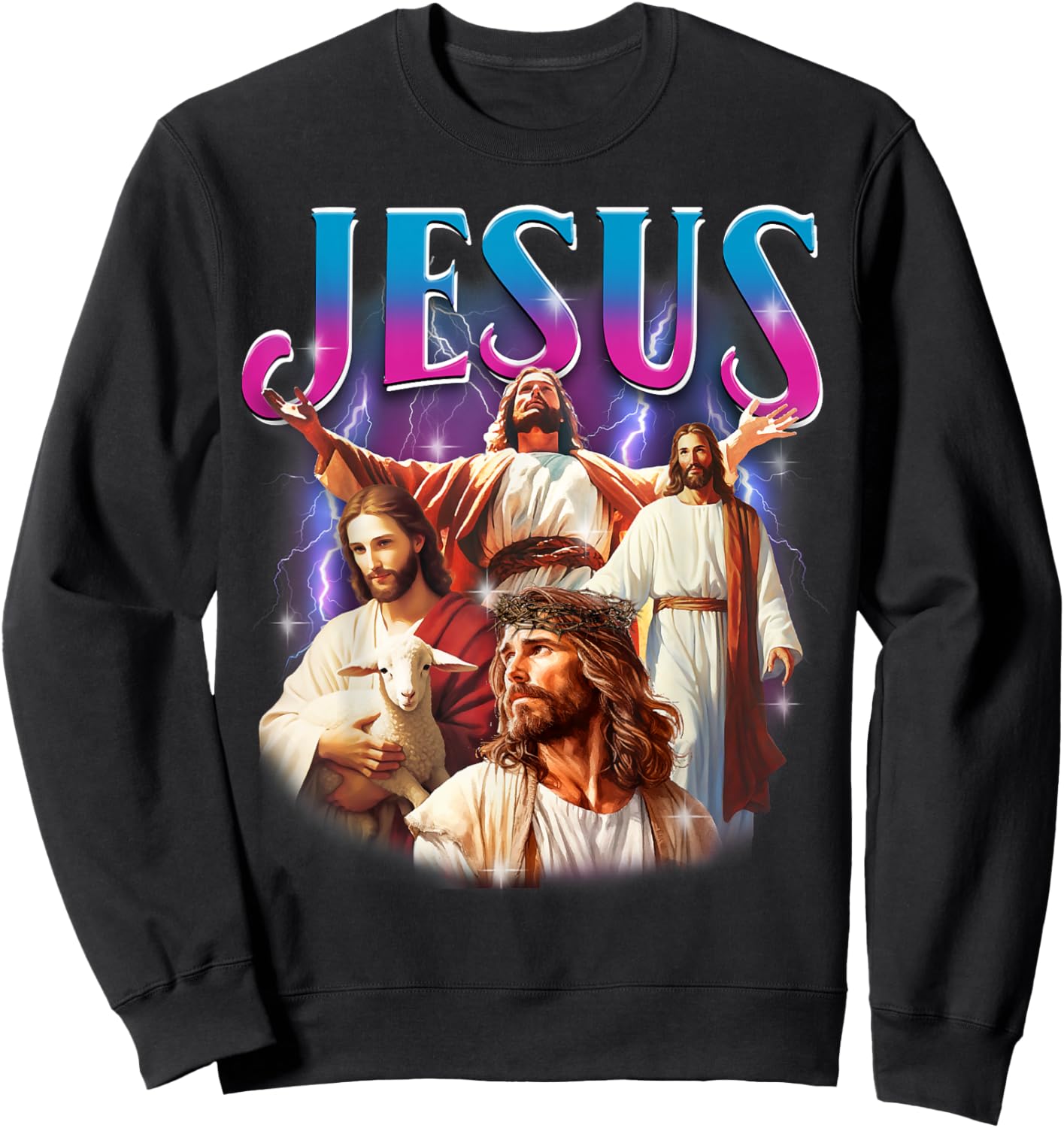 Jesus Funny Meme Christian God Faith Religious He Is Risen Sweatshirt - Sweatshirt | Black