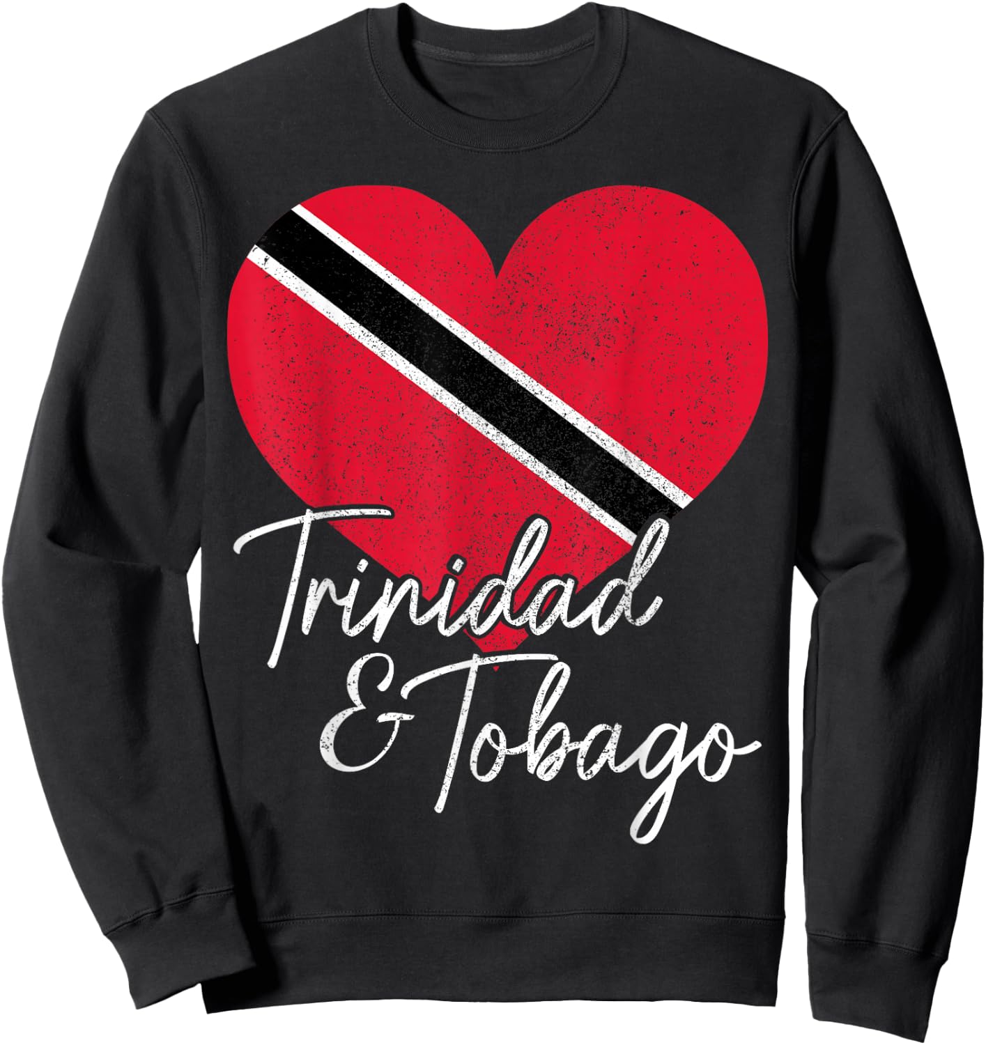 Trinidad & Tobago Flag Caribbean Souvenir Sweatshirt - Sweatshirt | Black