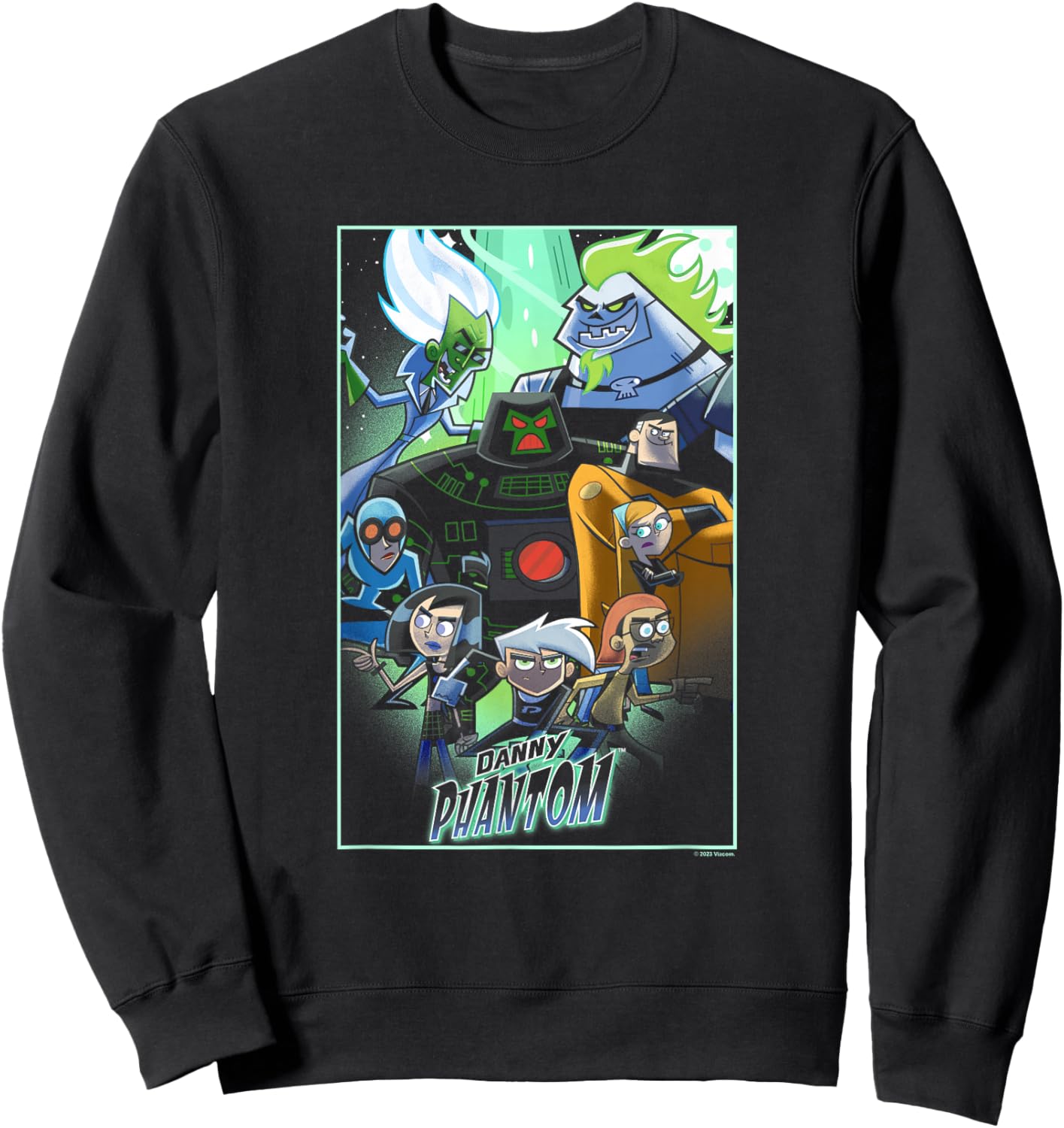 Danny Phantom Superhero Ghost Hunter Group Shot Poster Sweatshirt - Sweatshirt | Black