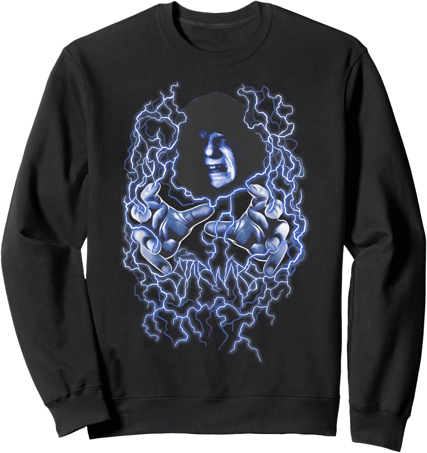 Star Wars Emperor Palpatine Electricity Shock Portrait Sweatshirt - Sweatshirt | Black