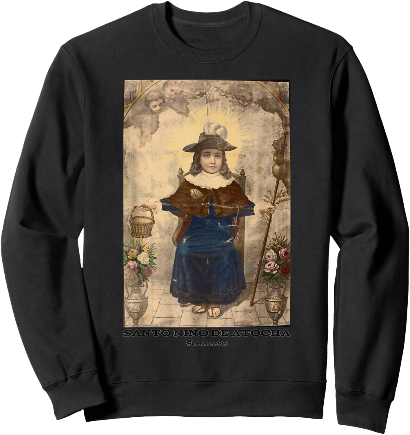 Santo Niño de Atocha, Santo Nino de Atocha Sweatshirt - Sweatshirt | Black