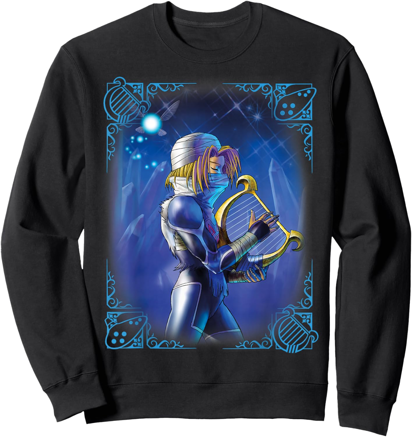 The Legend of Zelda Sheik Poster Sweatshirt - Sweatshirt | Black