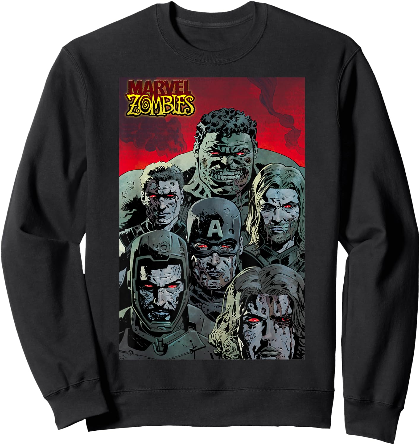 Marvel Zombies Avengers Zombie Group Shot Sweatshirt - Sweatshirt | Black