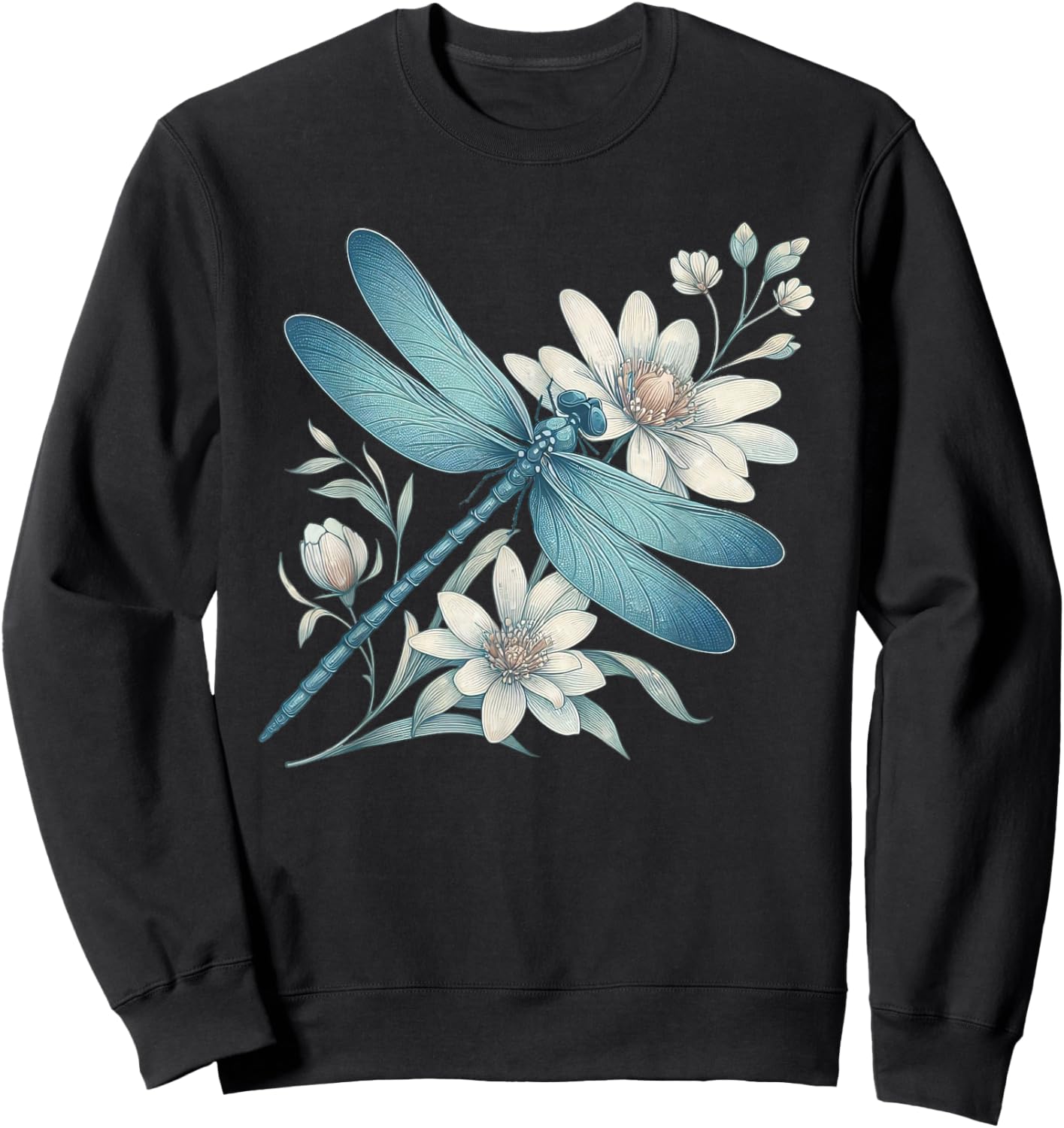 Dragonfly Casual Summer Women Sweatshirt - Sweatshirt | Black