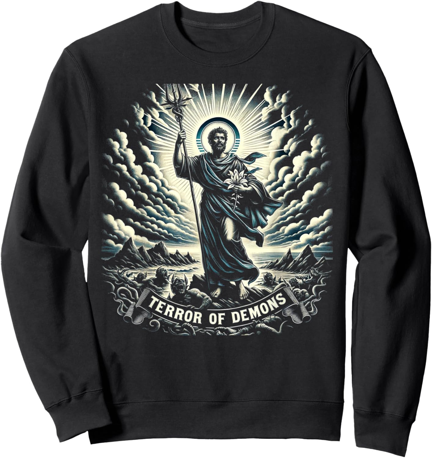 Saint Joseph Catholic Father And Worker Sweatshirt - Sweatshirt | Black