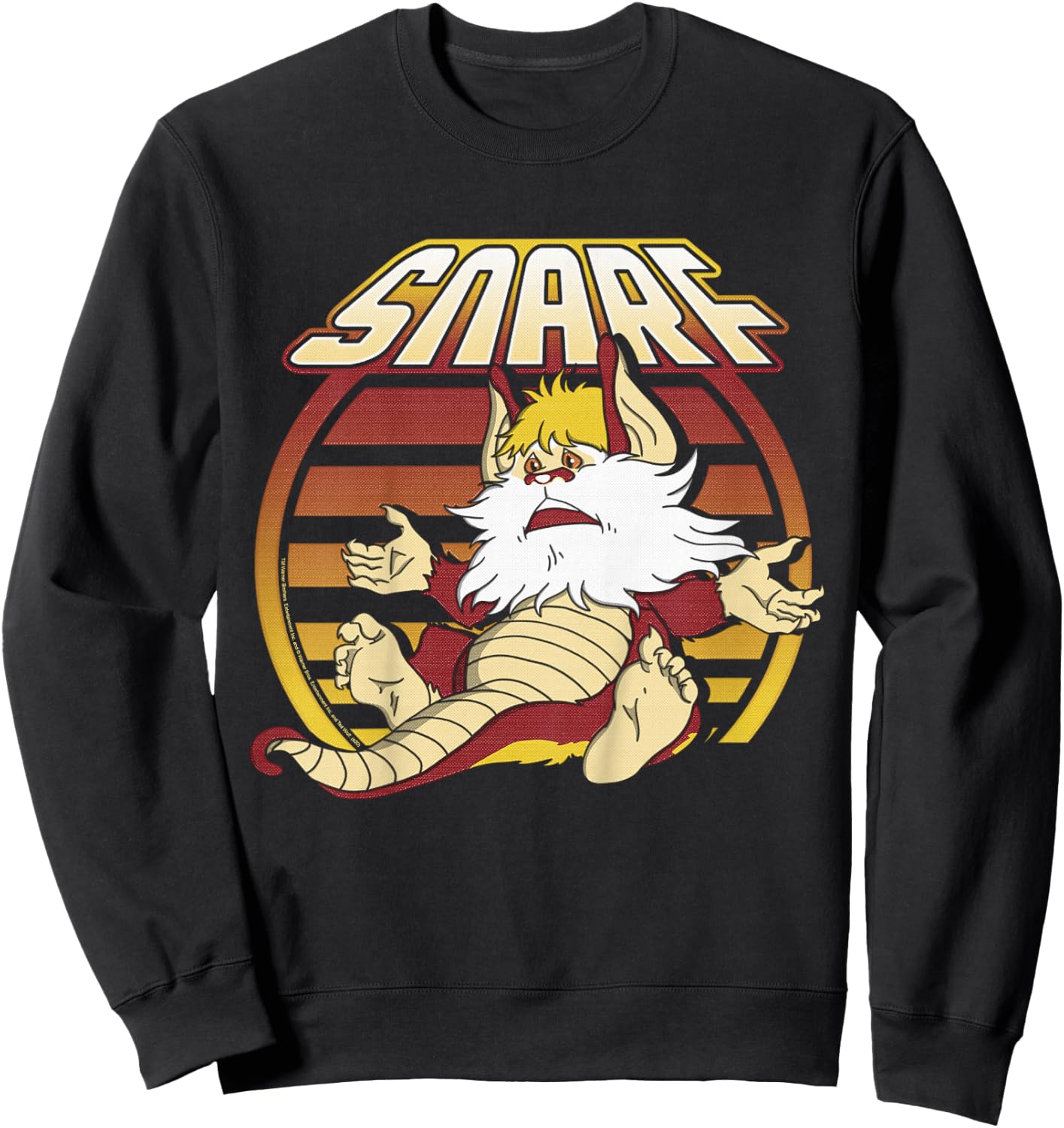 Kids ThunderCats Snarf Retro Sunset Portrait Sweatshirt - Sweatshirt | Black