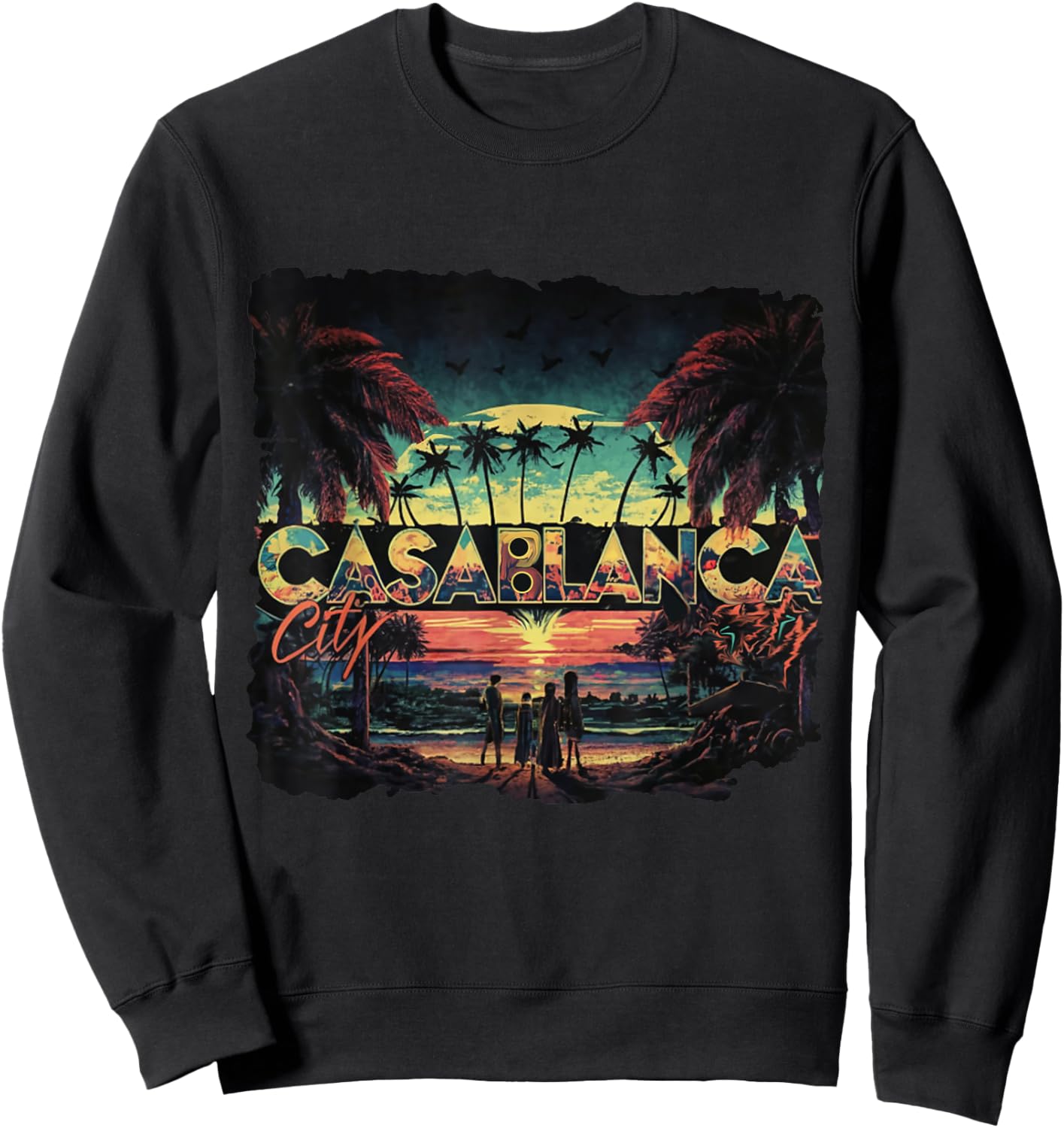 Casablanca Morocco Sweatshirt - Sweatshirt | Black