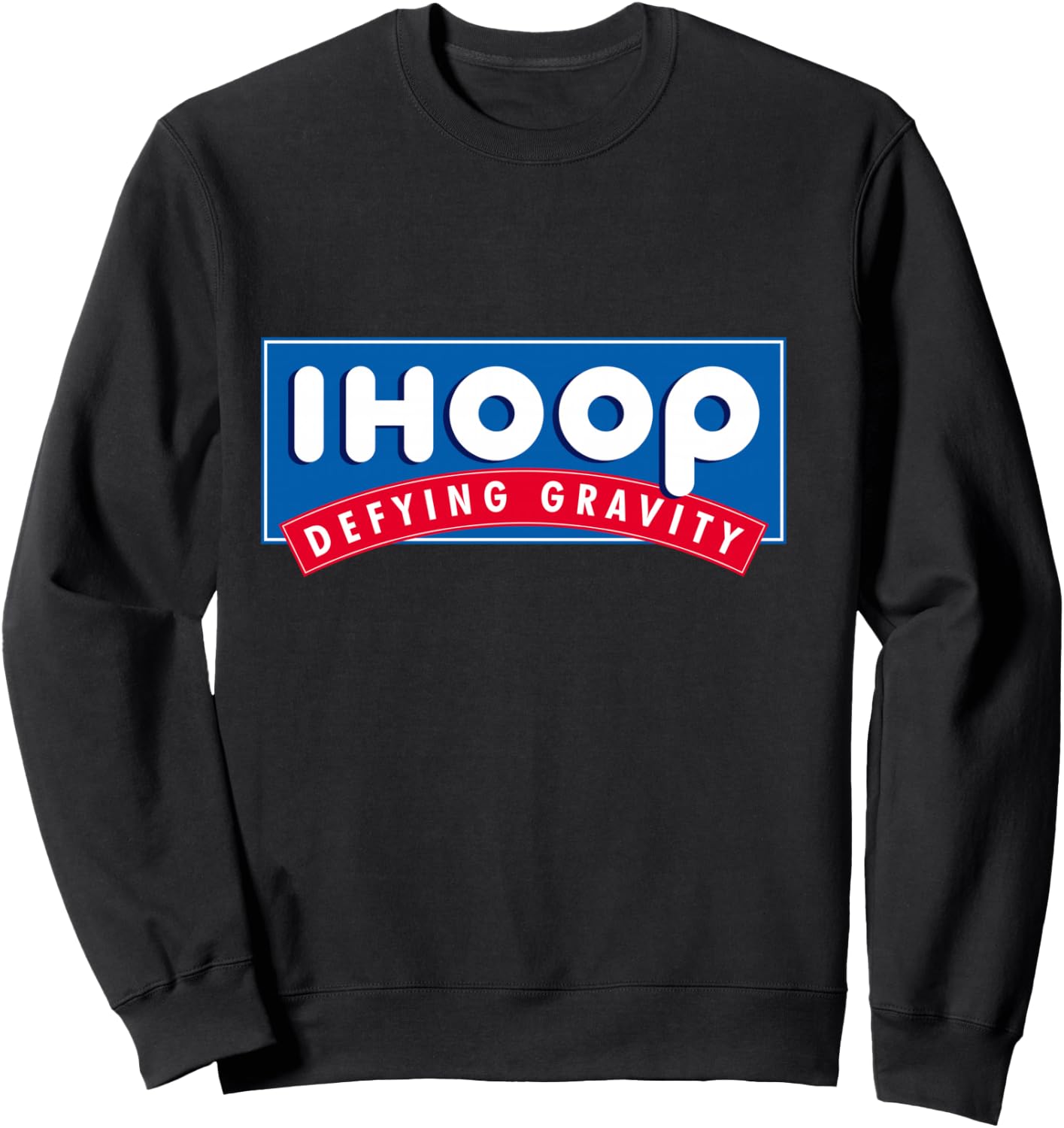 Ihoop I Hoop Defying Gravity - Basketball & Basketballer Sweatshirt - Sweatshirt | Black