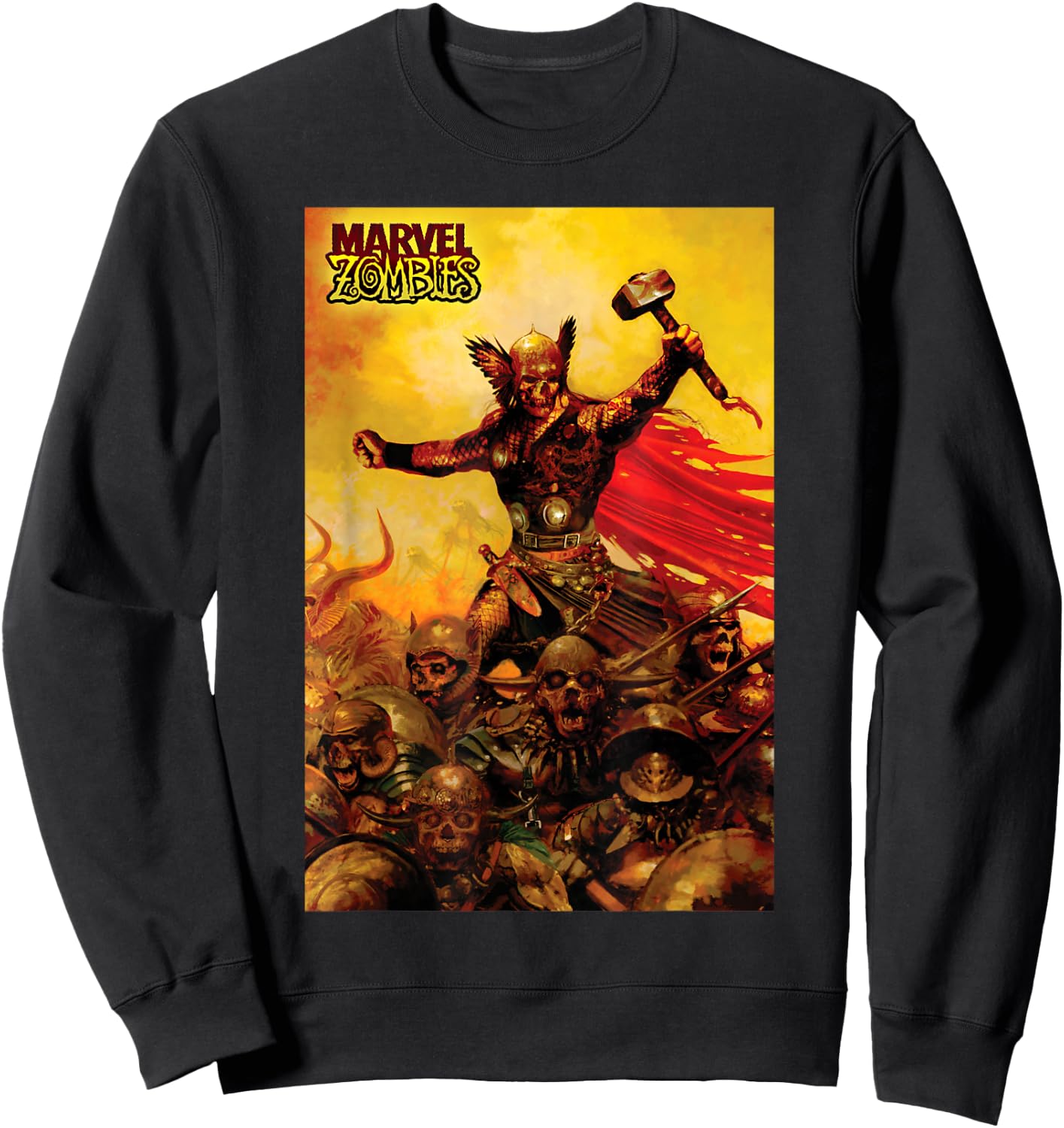 Marvel Zombies Thor Zombie Poster Sweatshirt - Sweatshirt | Black