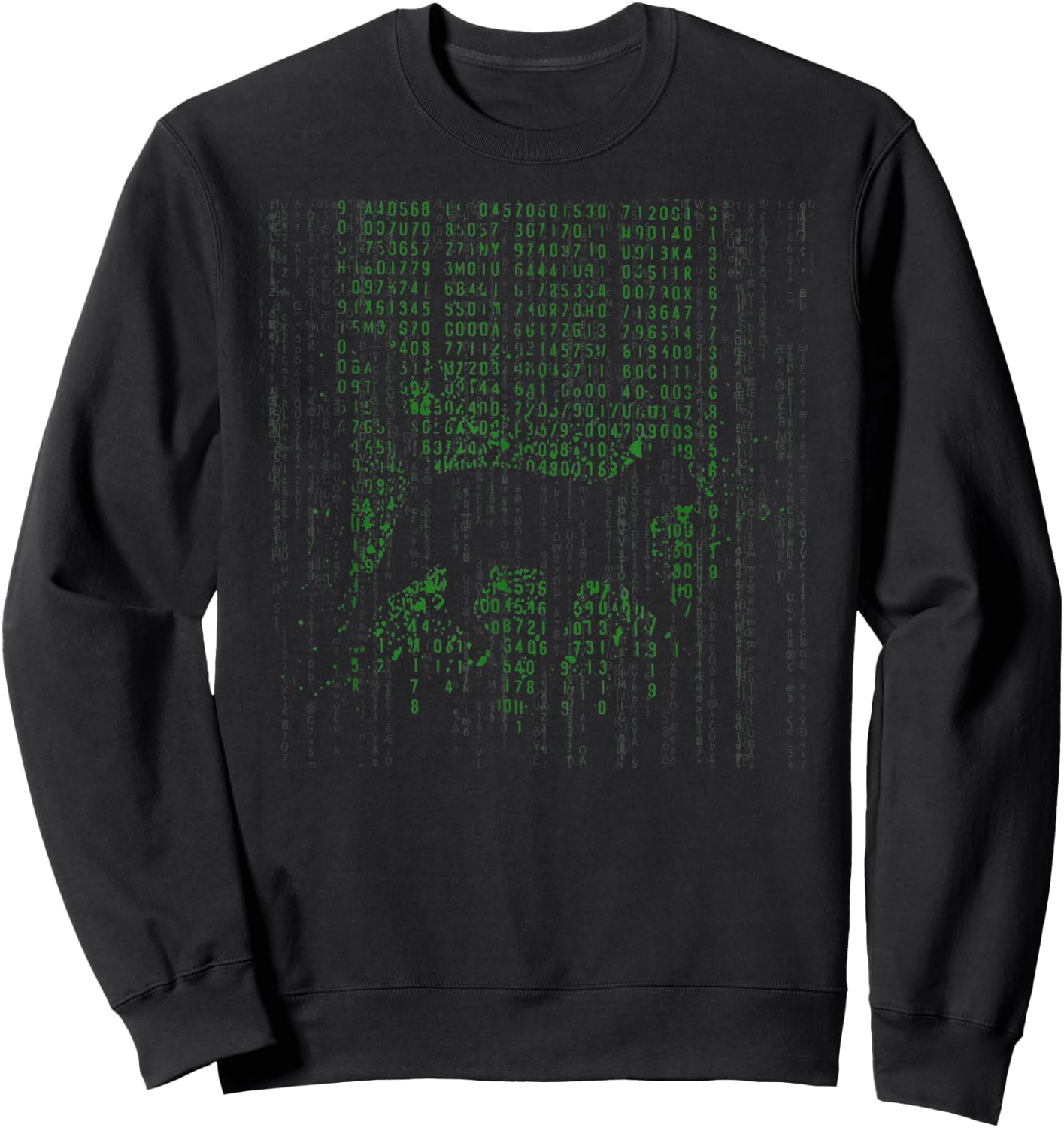 Matrix Cat Art Cool Sweatshirt - Sweatshirt | Black