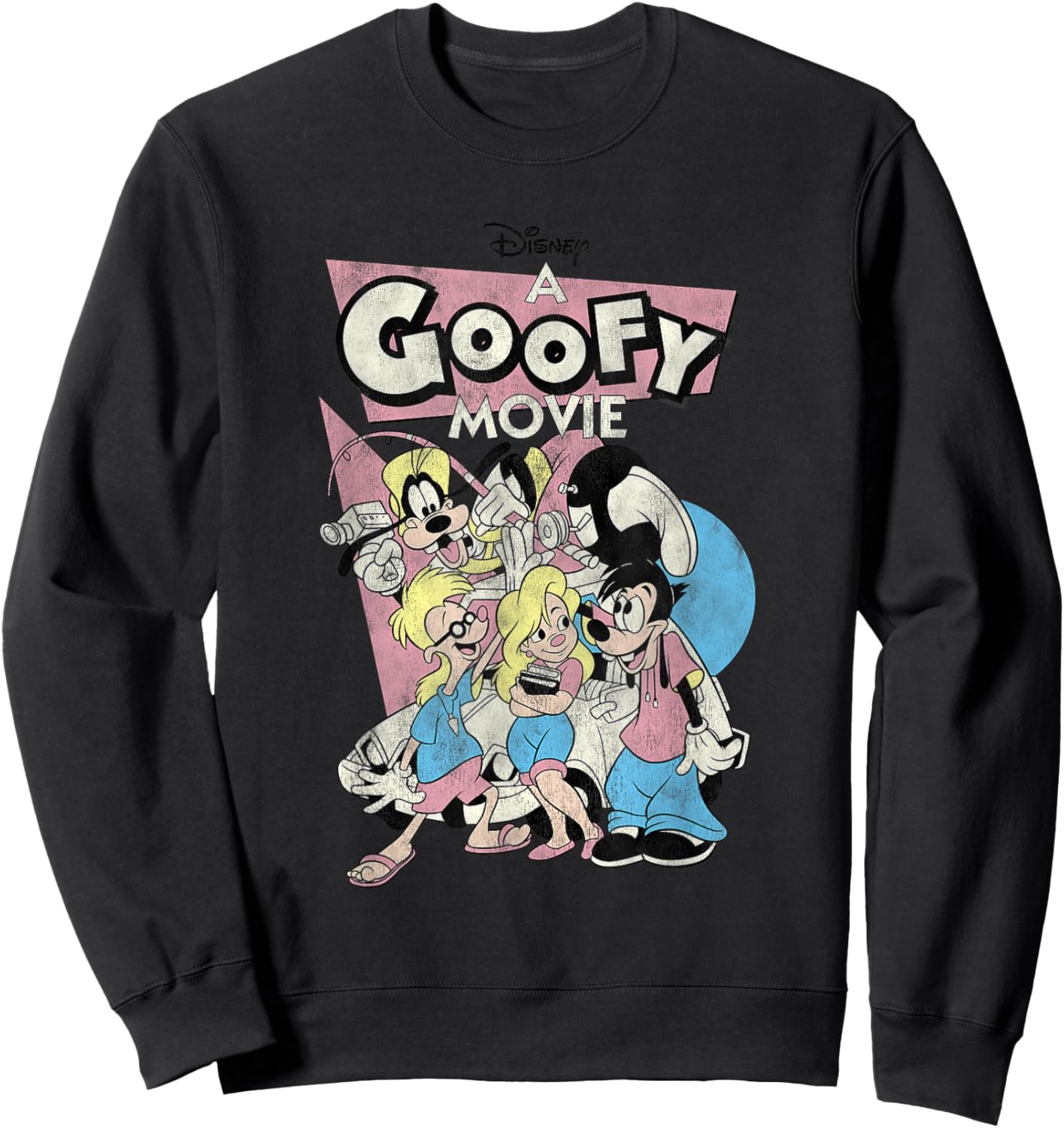 Disney A Goofy Movie , Black, S Sweatshirt - Sweatshirt | Black