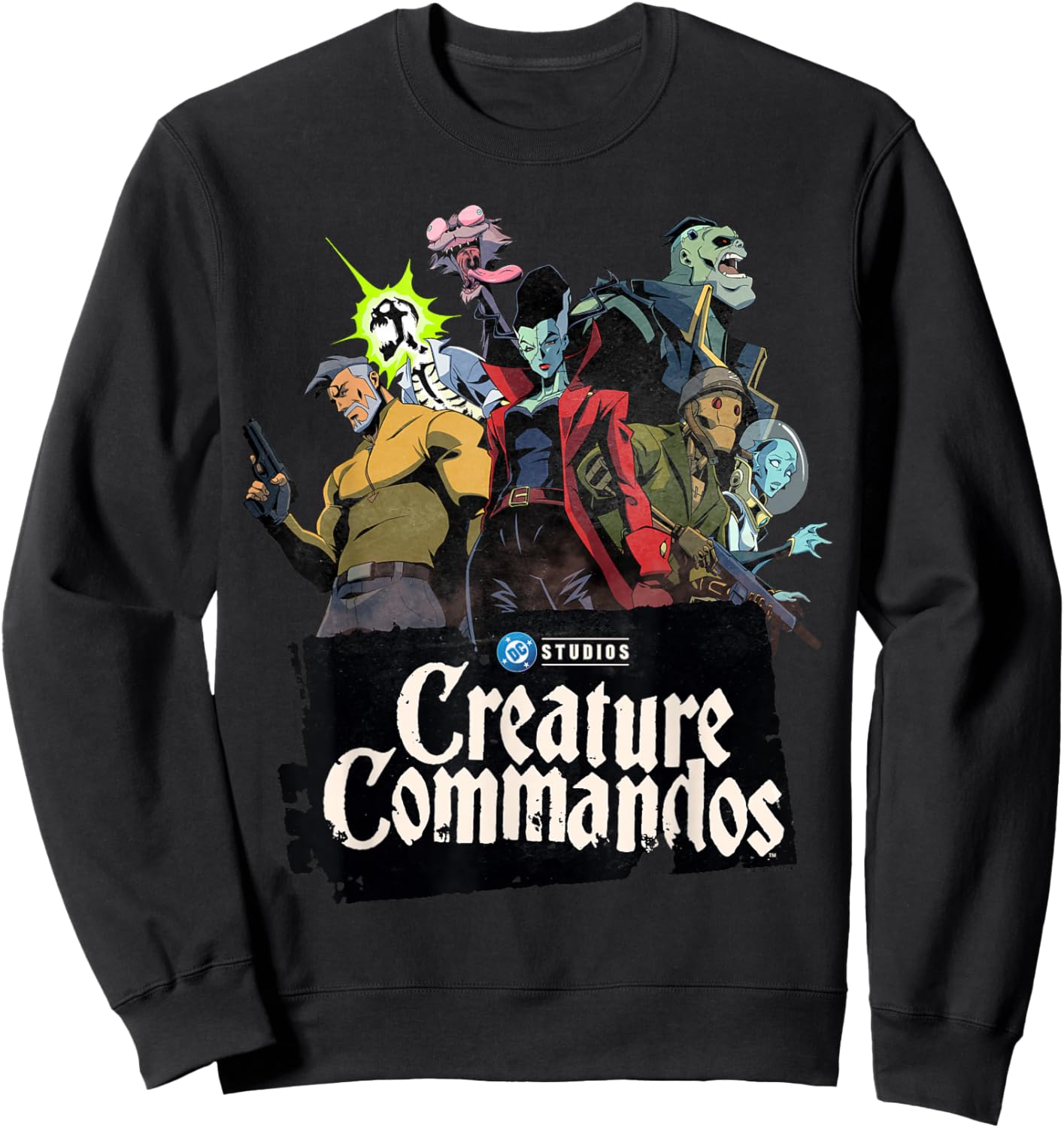 Creature Commandos Group Pose Sweatshirt - Sweatshirt | Black