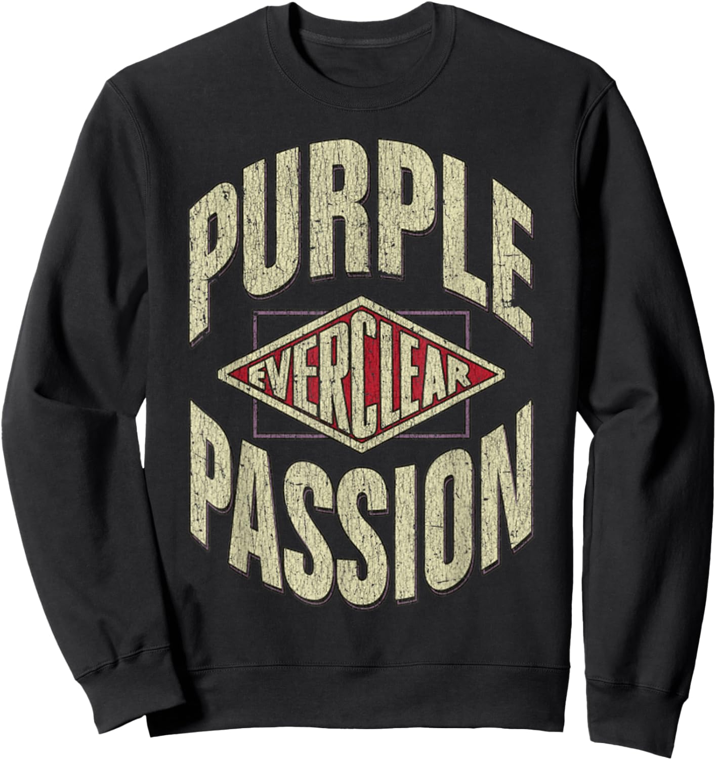Vintage Funny Purple Passion Retro Alcohol Bar Drinking Sweatshirt - Sweatshirt | Black