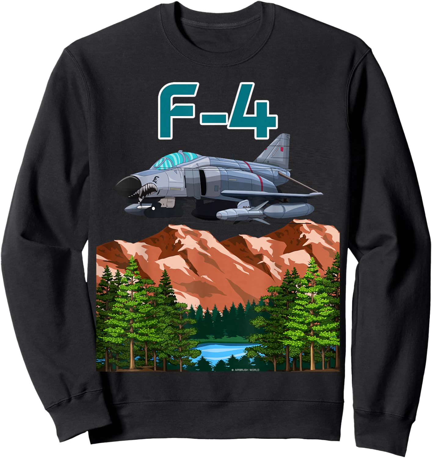 Army Supersonic Jet Military Armed Forces Fighter-Bomber Sweatshirt - Sweatshirt | Black