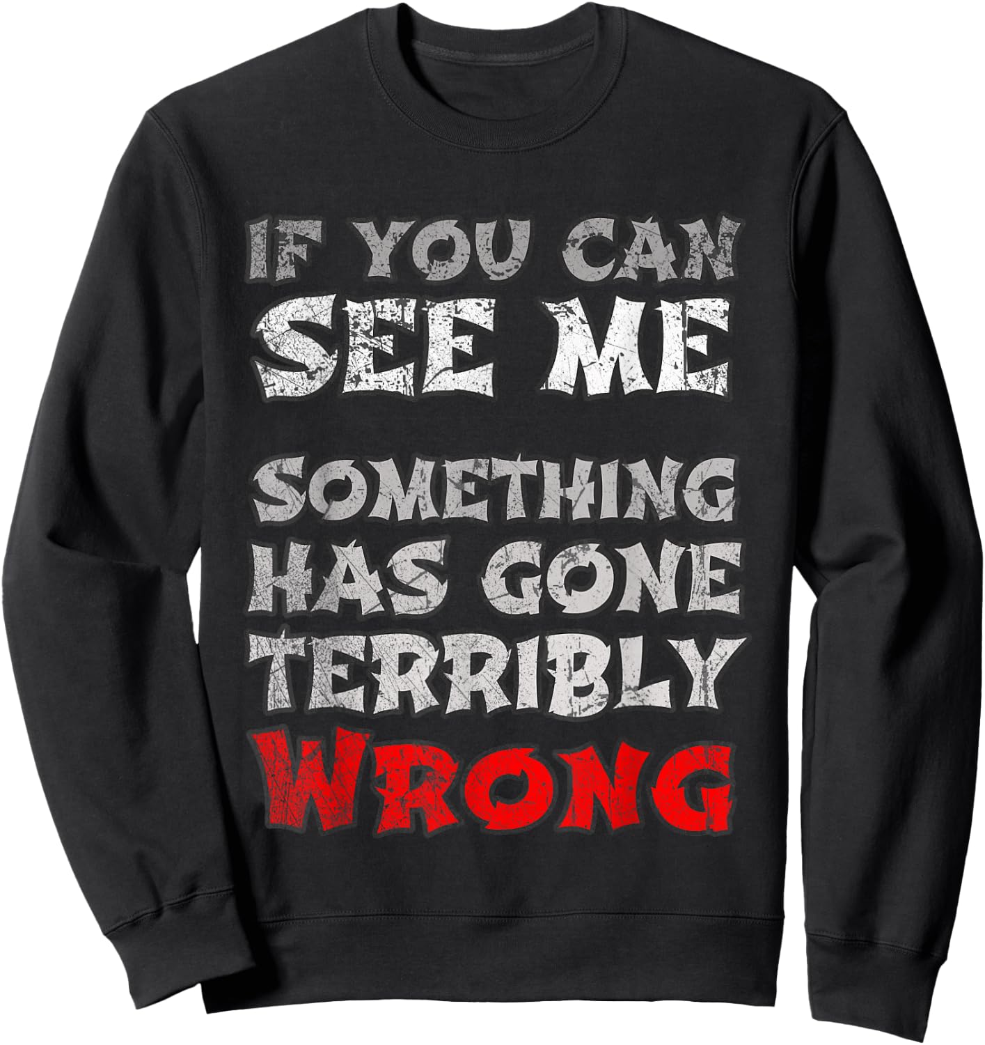 Funny You Can See Me Theater Ninja Backstage Props Crew Sweatshirt - Sweatshirt | Black