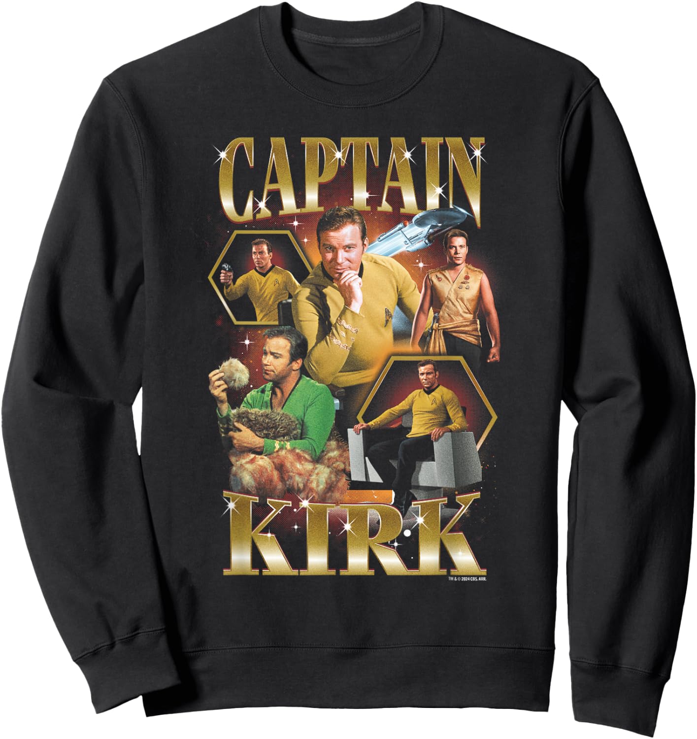 Star Trek: The Original Series Kirk Heartthrob Sweatshirt - Sweatshirt | Black