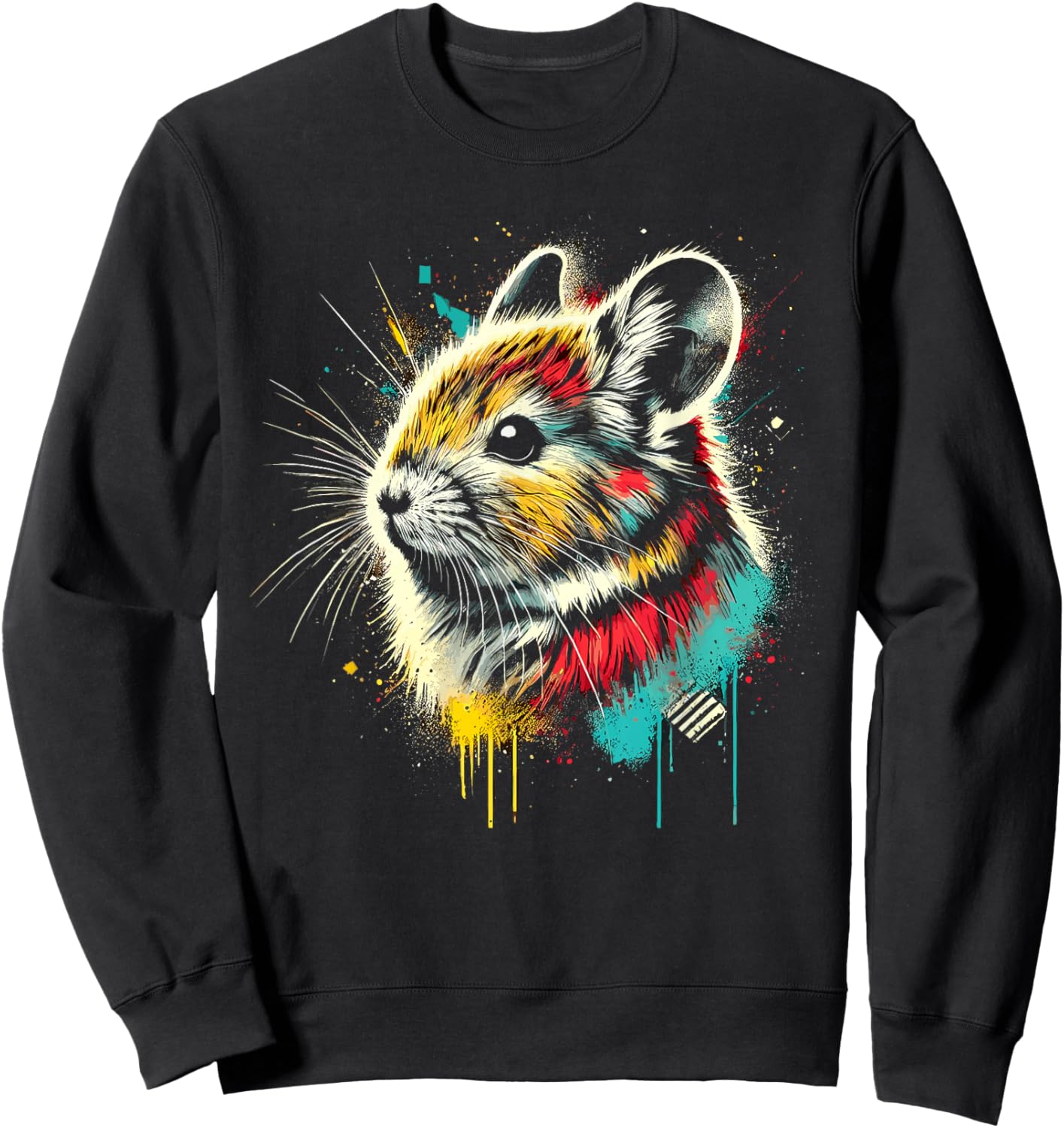 Adorable American Pika Habitat And Conservation Design Sweatshirt - Sweatshirt | Black