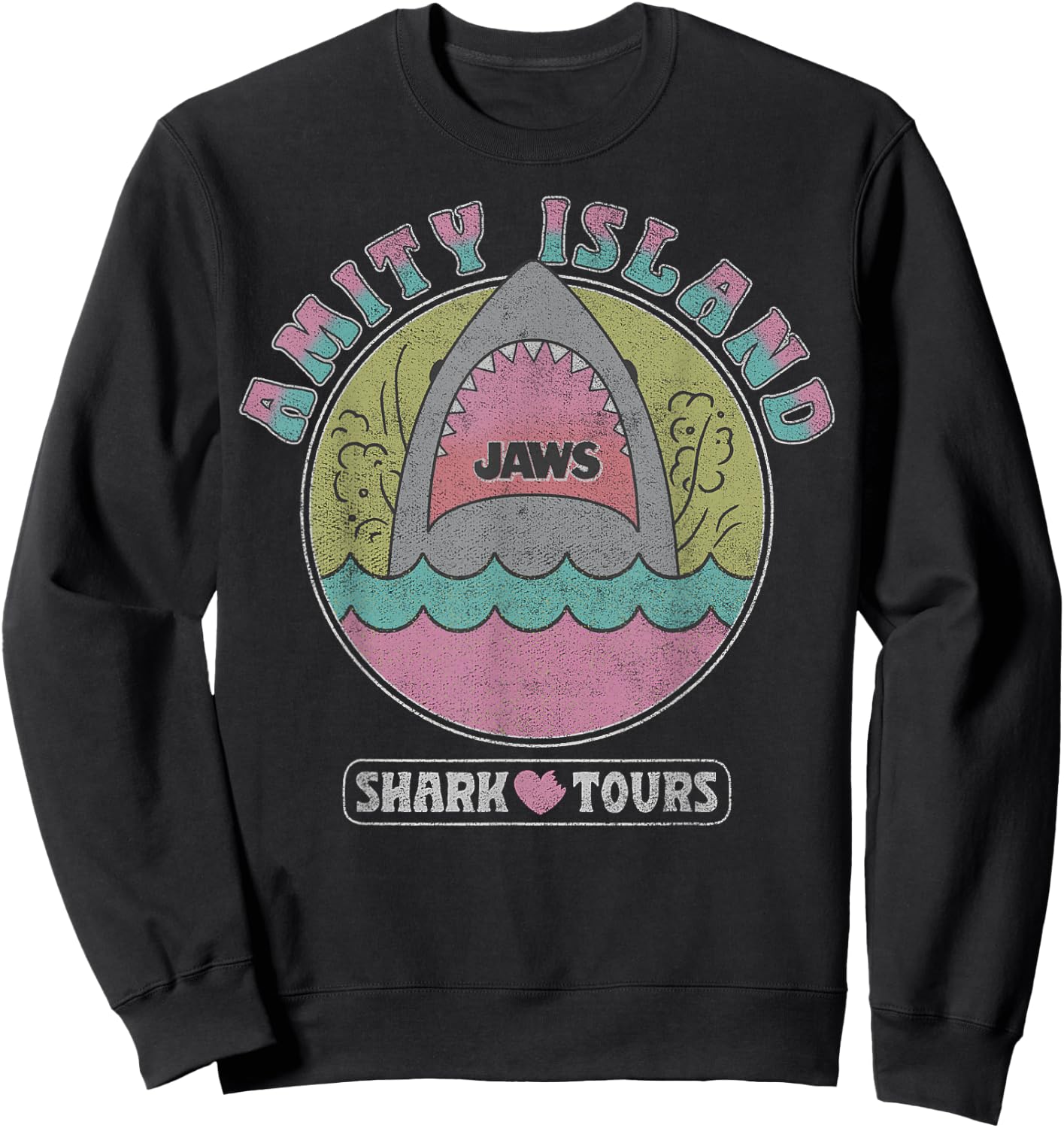 Jaws Amity Island Shark Tours Sweatshirt - Sweatshirt | Black