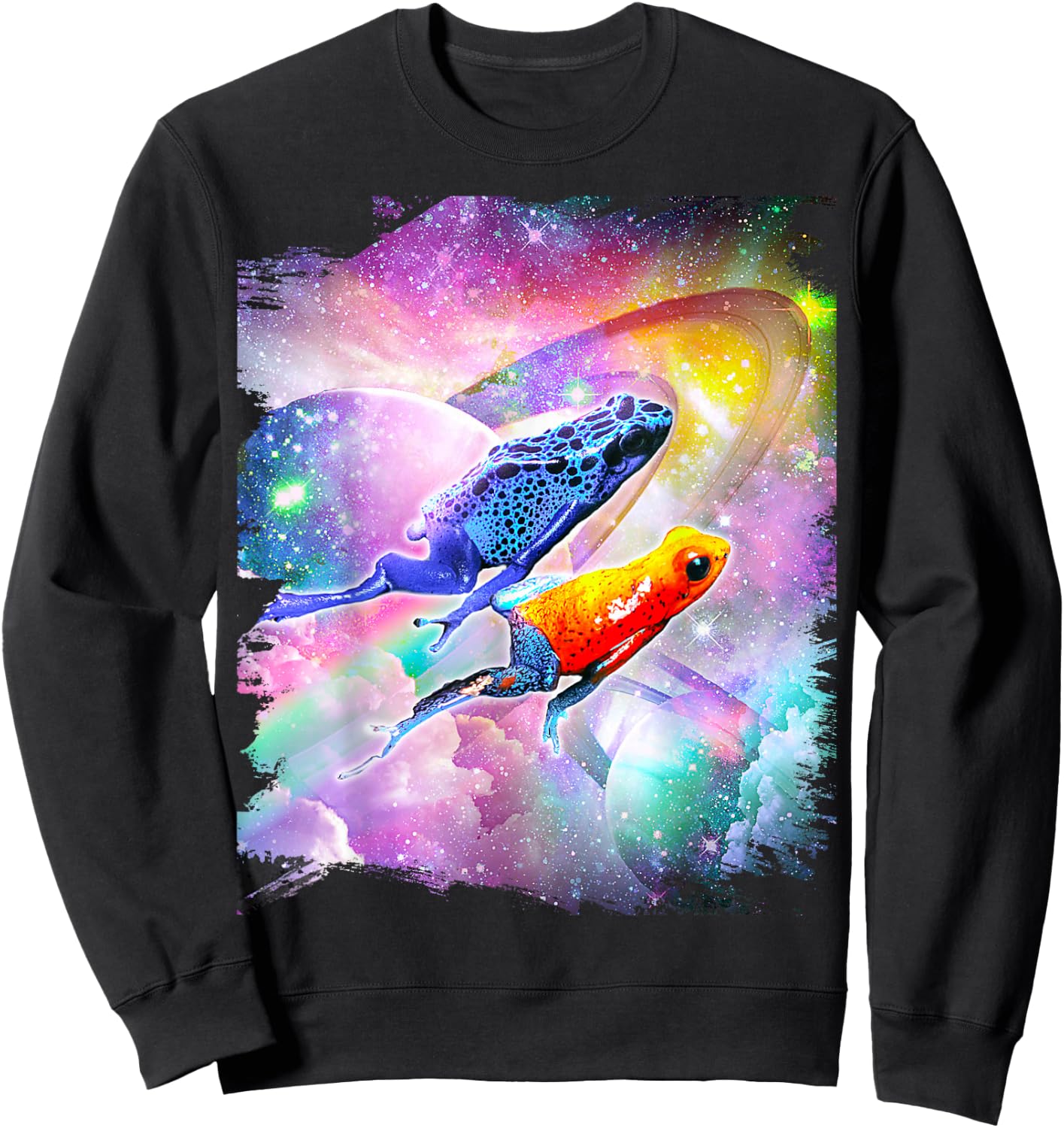 Poison Arrow Frog in Space Sweatshirt - Sweatshirt | Black