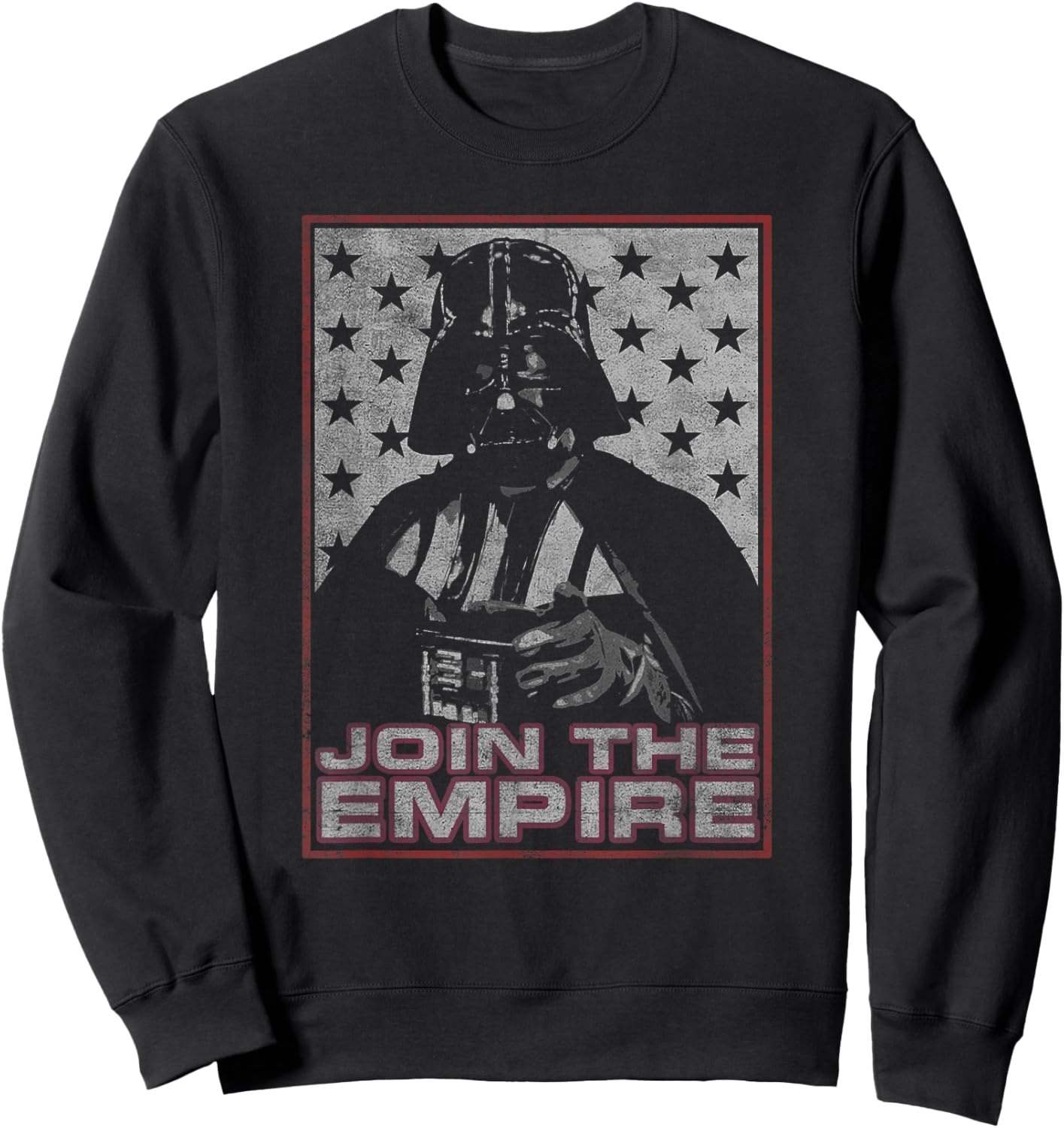 Star Wars Classic Join The Empire Darth Vader Distressed Ad Sweatshirt - Sweatshirt | Black