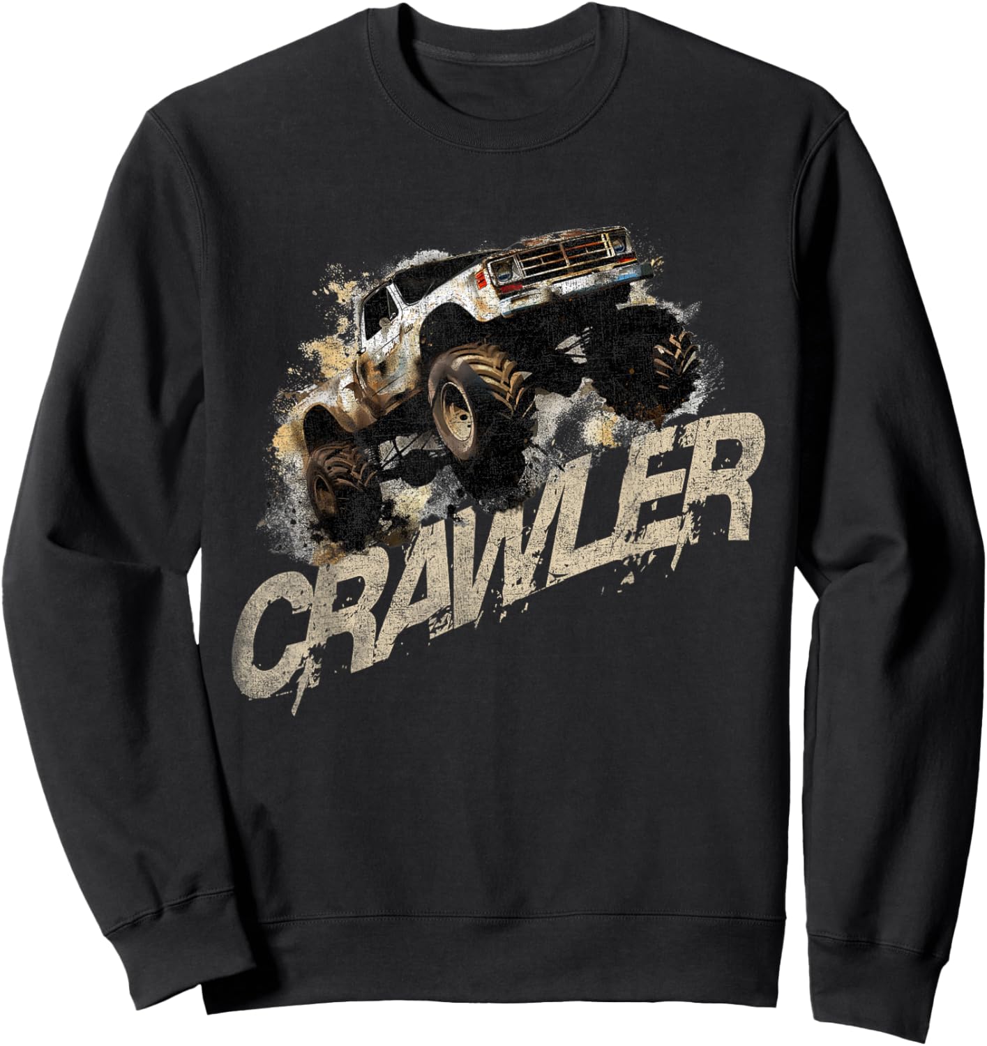 Crawler Rc Car Rock Scaler Scale Rc Offroad Truck Clawling Sweatshirt - Sweatshirt | Black