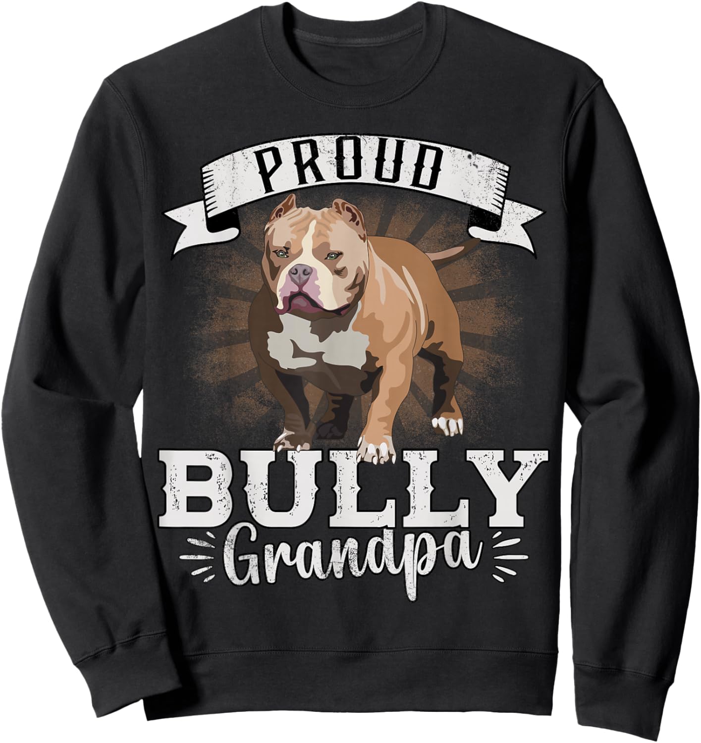 American Bully XL Dad Harness Accessories Bully Pitbull Sweatshirt - Sweatshirt | Black