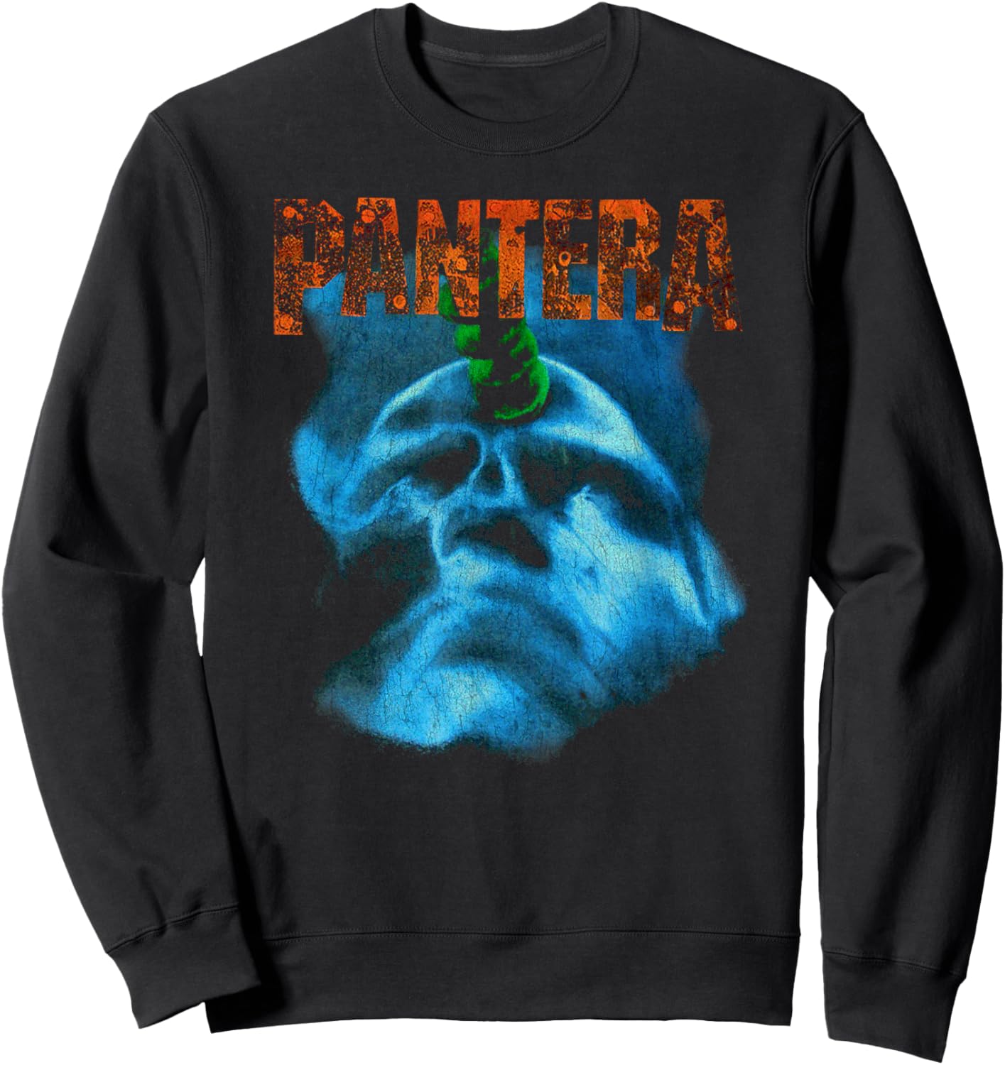 Pantera Herren Vintage Far Beyond Driven Schwarz S EU 38/40 V-Ausschnitt Halbarm Klassische Passform Einfarbig 100% Baumwolle Sweatshirt - Sweatshirt | Black