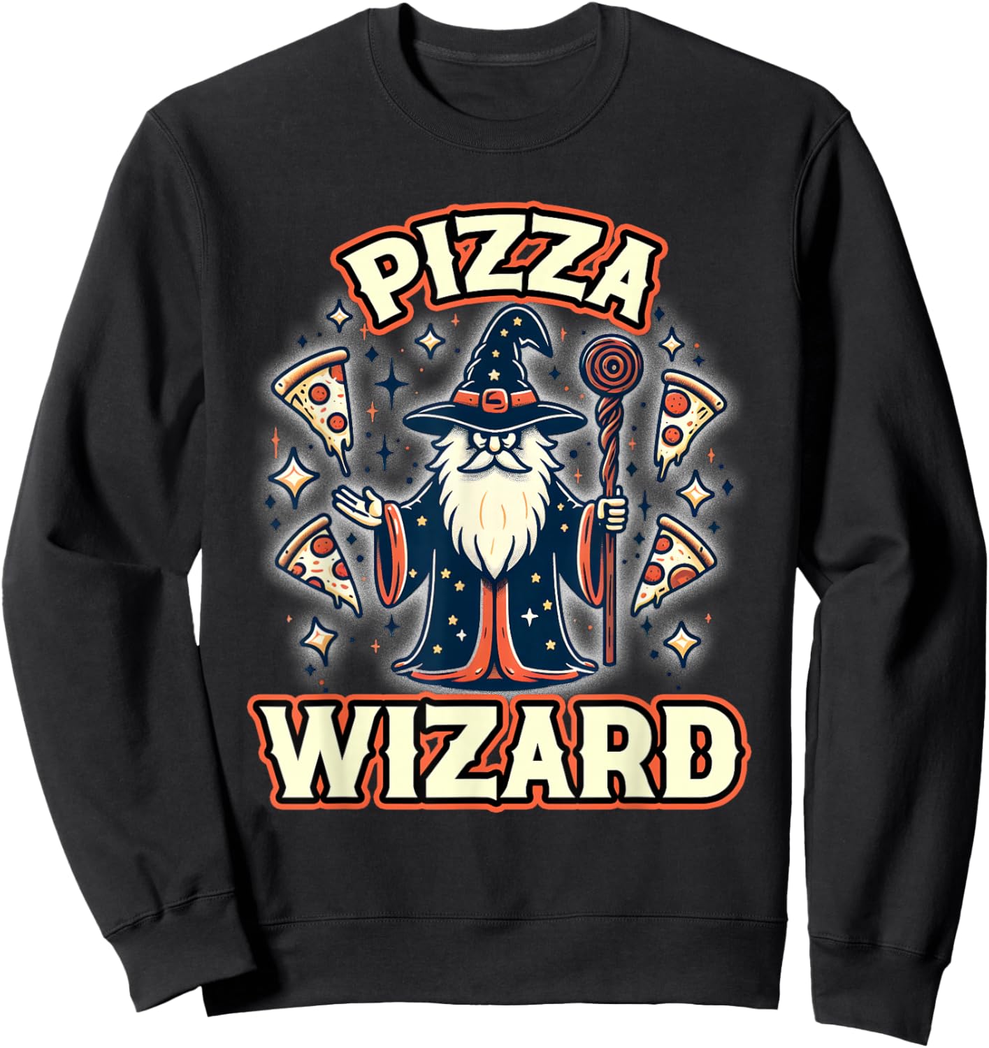 Pizza Wizard Sweatshirt - Sweatshirt | Black
