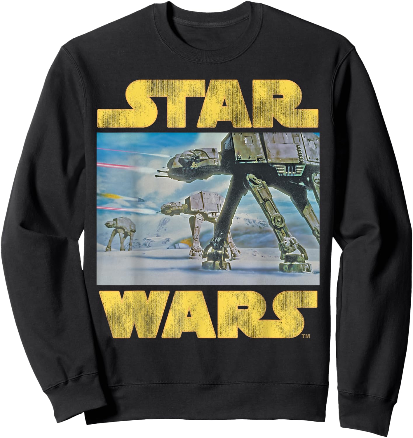Star Wars Vintage Imperial AT-AT Battle of Hoth Sweatshirt - Sweatshirt | Black