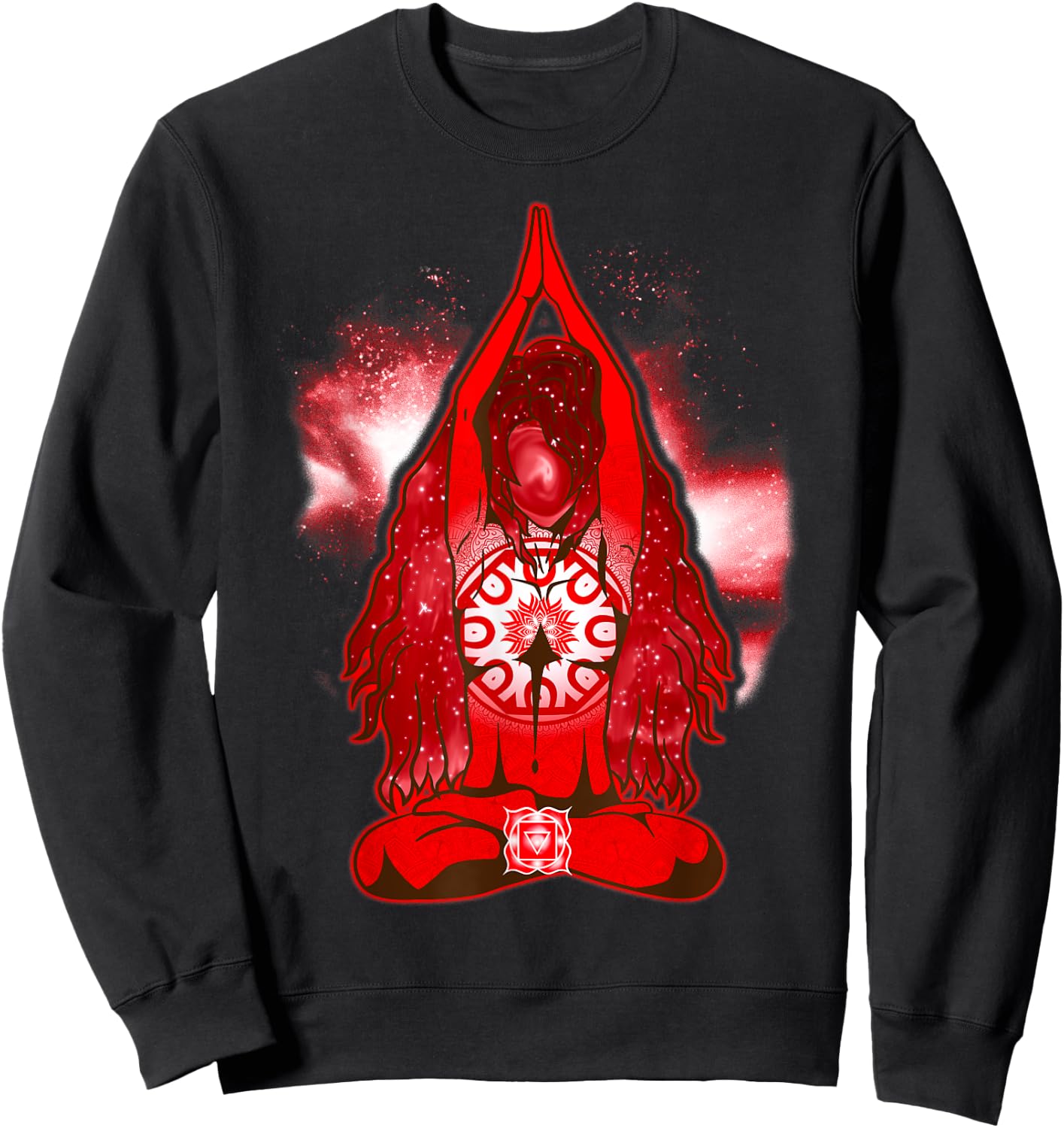 Root Chakras Shirt Yoga T Shirt Root Chakras Shirt Sweatshirt - Sweatshirt | Black