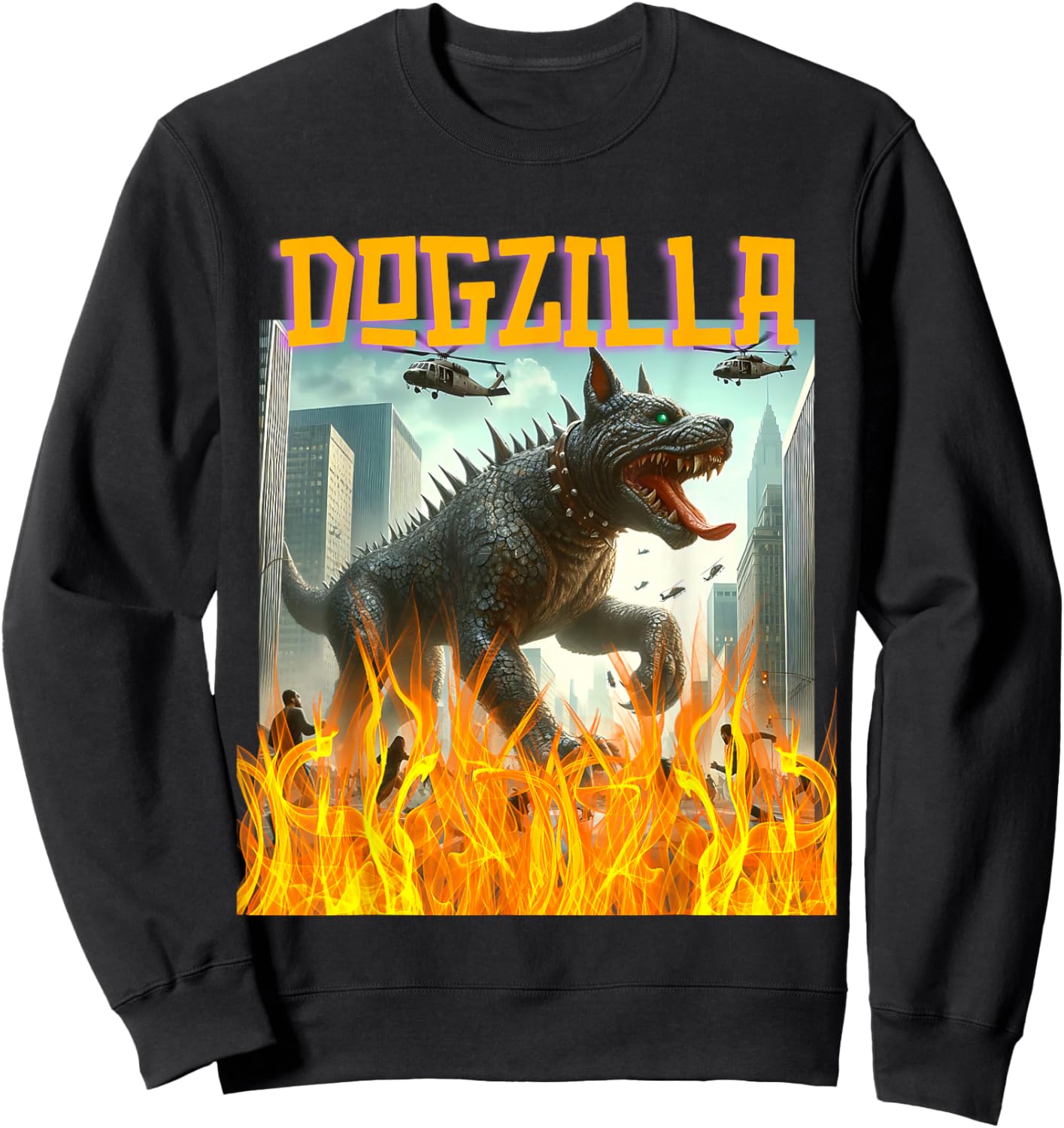 Dogs Dogzilla Movie Sweatshirt - Sweatshirt | Black
