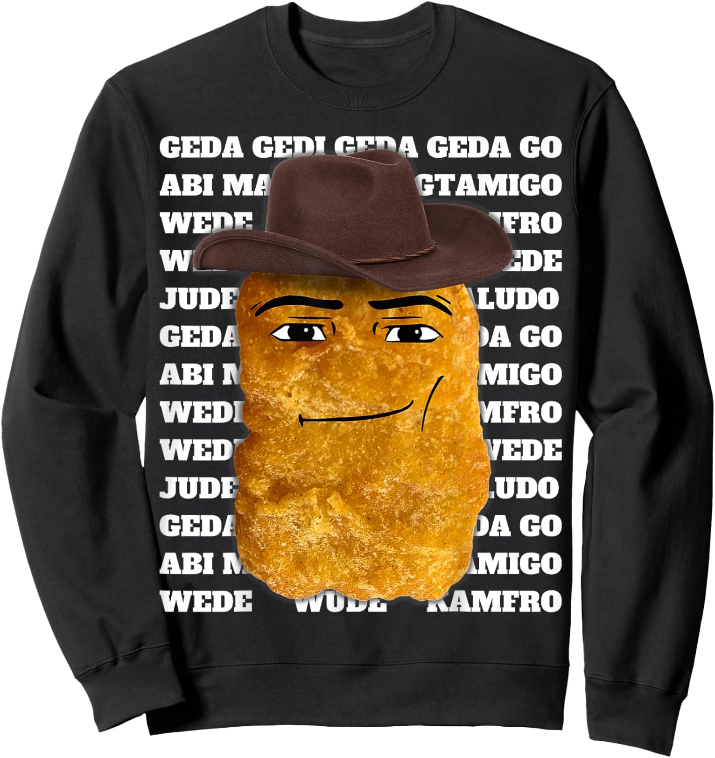 Cowboy Chicken Nugget Sweatshirt - Sweatshirt | Black