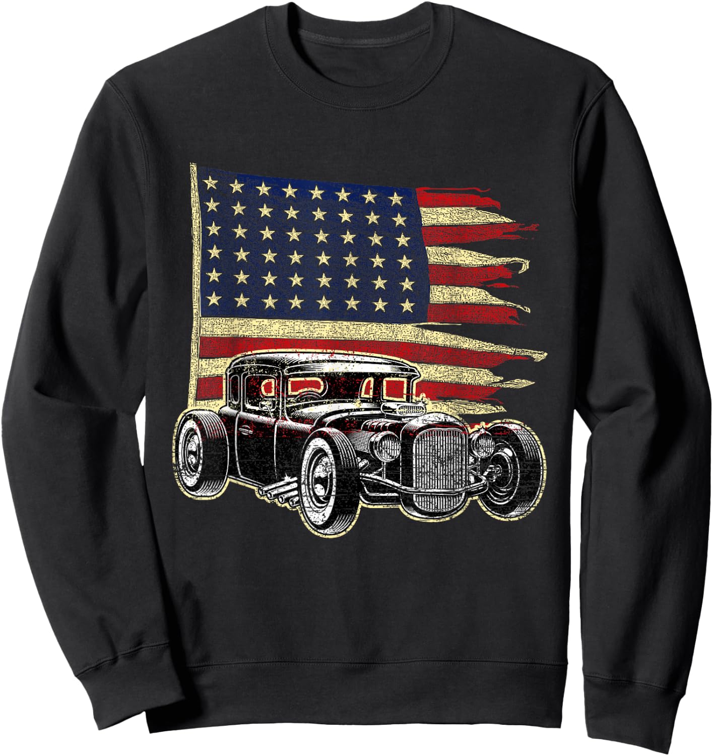 Hot Rod Tuning Car V8 Custom Sports Car Motorsport Gift Sweatshirt - Sweatshirt | Black