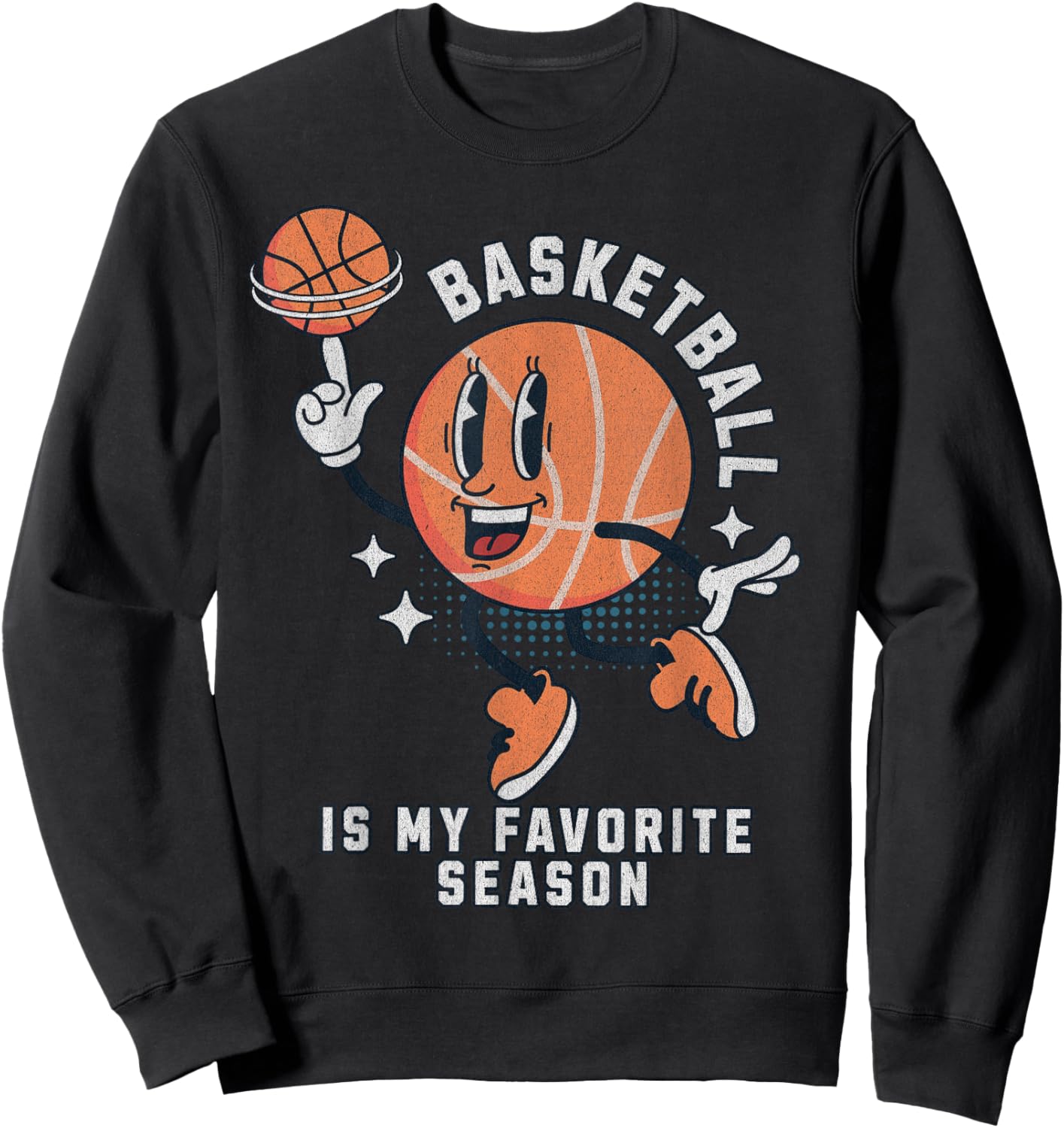 Basketball is My Favorite Season Sweatshirt - Sweatshirt | Black