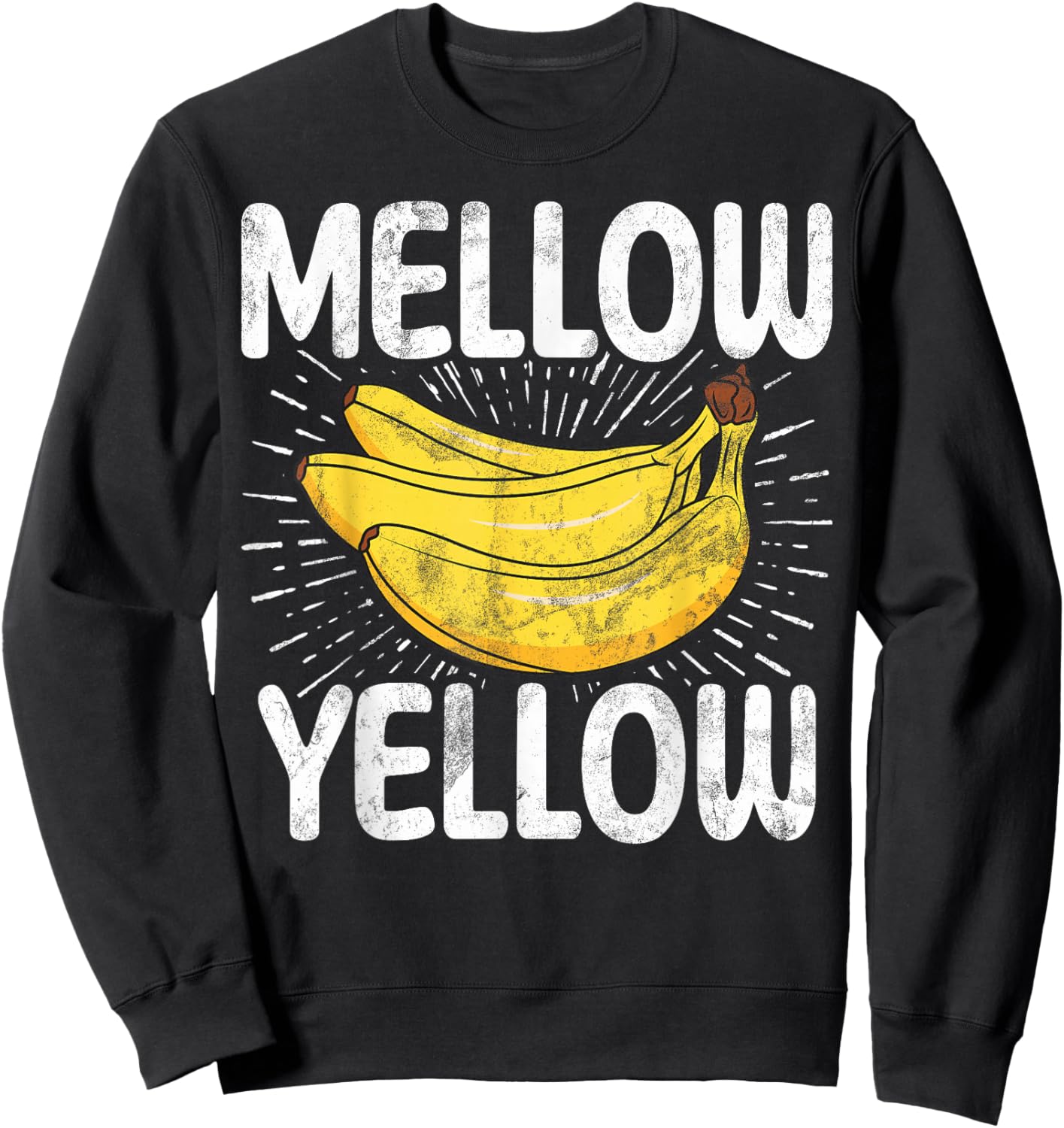 Mellow Yellow Banana Sweatshirt - Sweatshirt | Black