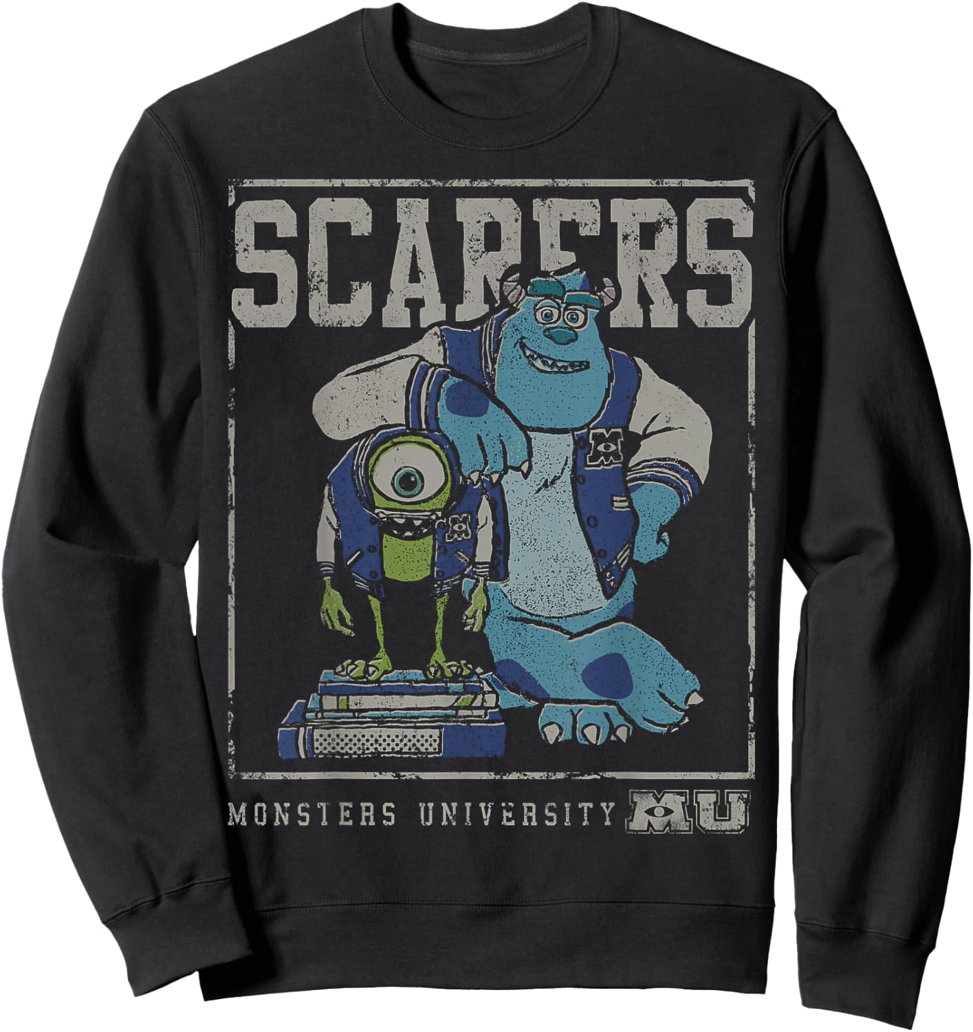 Disney Pixar Monsters University Mike And Sully Scarers Sweatshirt - Sweatshirt | Black