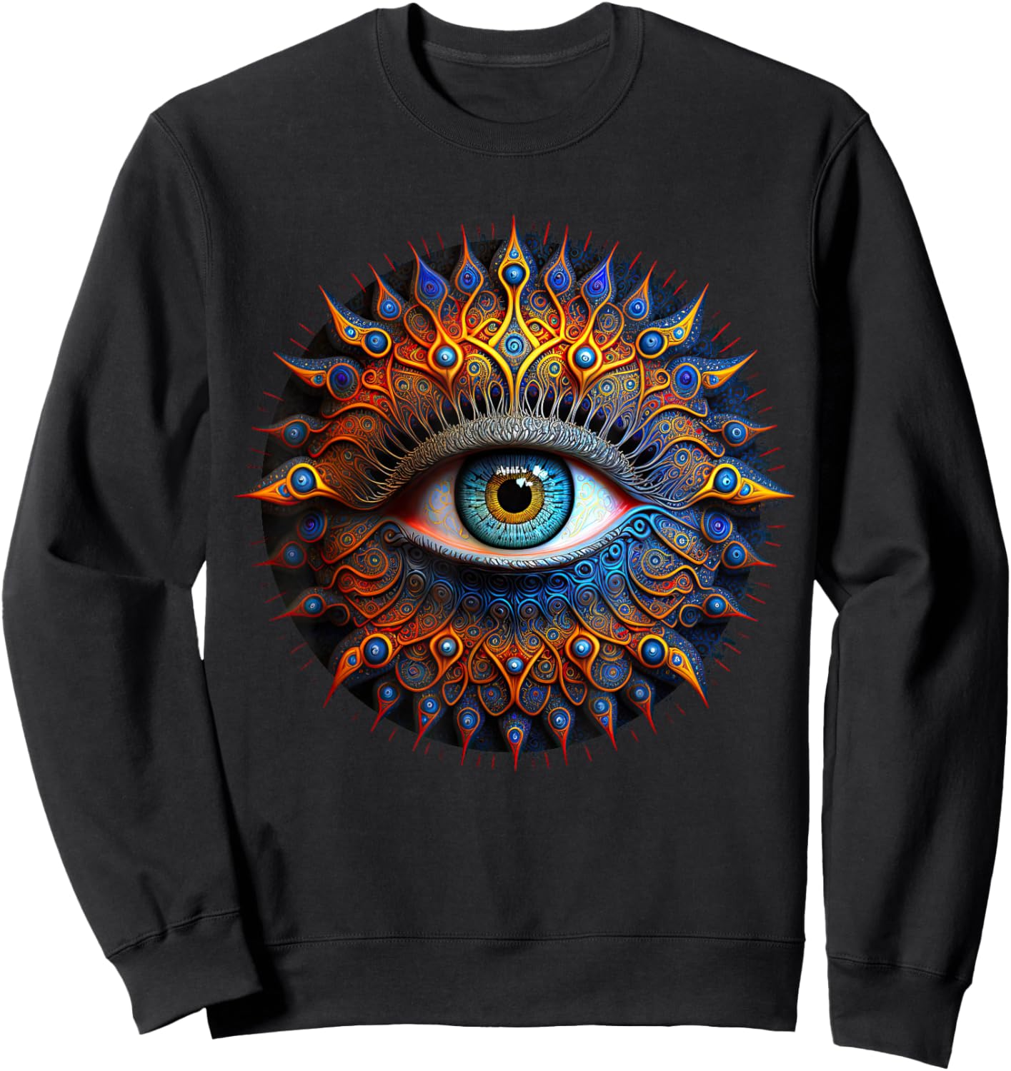 Evil Eye symbol of protection Spiritual Esoteric Sweatshirt - Sweatshirt | Black