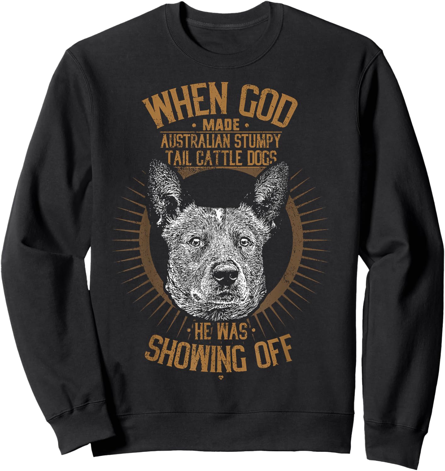 Australian Stumpy Tail Cattle Dog Funny Dog Women Sweatshirt - Sweatshirt | Black