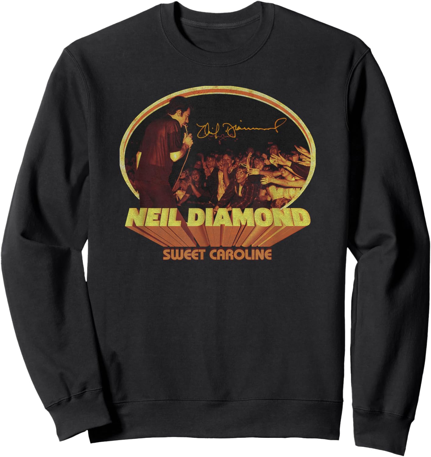 Official Neil Diamond Crowd Singing Sweatshirt - Sweatshirt | Black