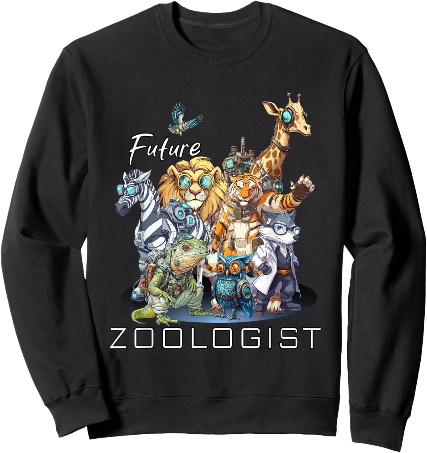 Future Zoologist Guardians of Zoology Sweatshirt - Sweatshirt | Black