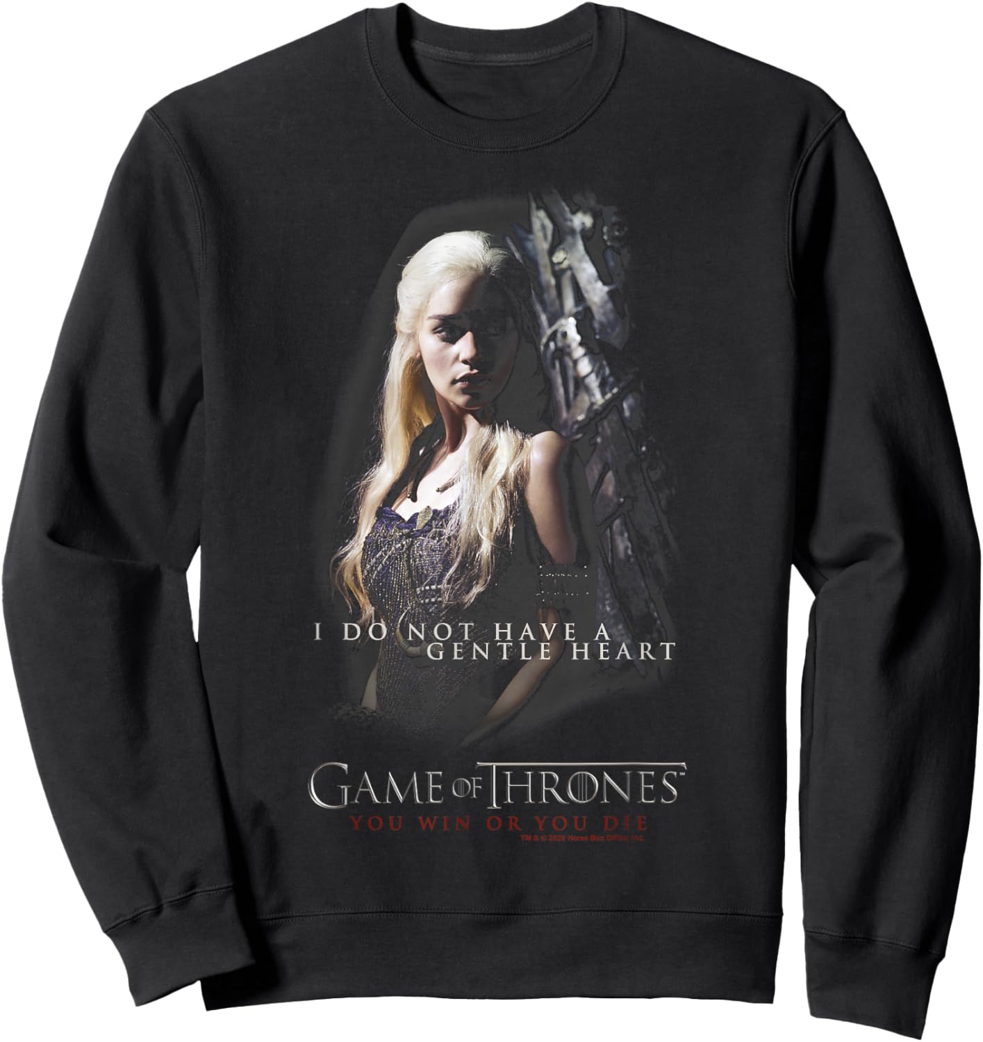 Game Of Thrones Daenerys I Do Not Have A Gentle Heart Sweatshirt - Sweatshirt | Black