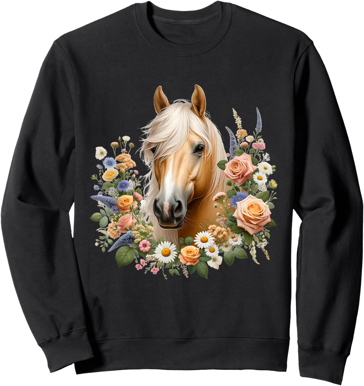 Palomino Horse Sweatshirt - Sweatshirt | Black