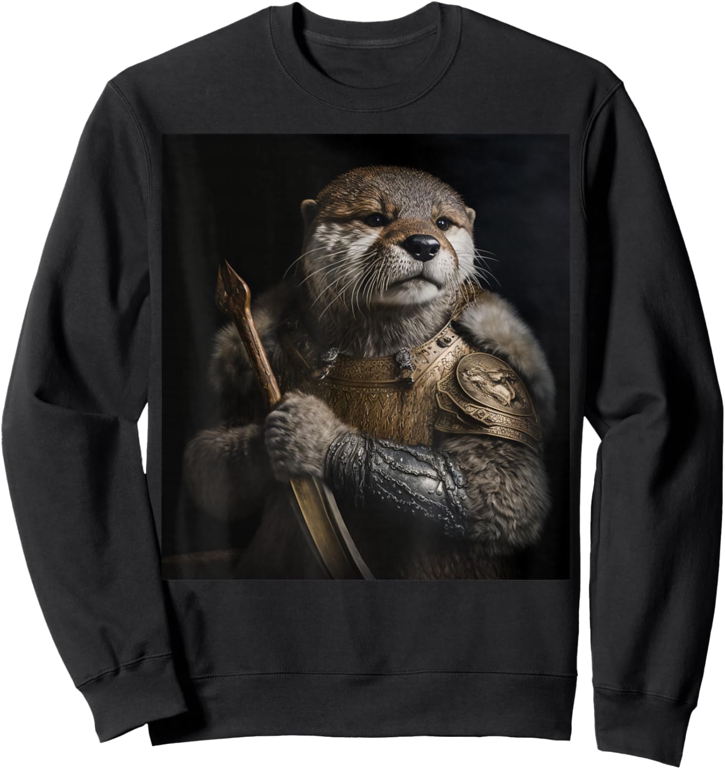 Sea Otter Lover Funny Design Sweatshirt - Sweatshirt | Black