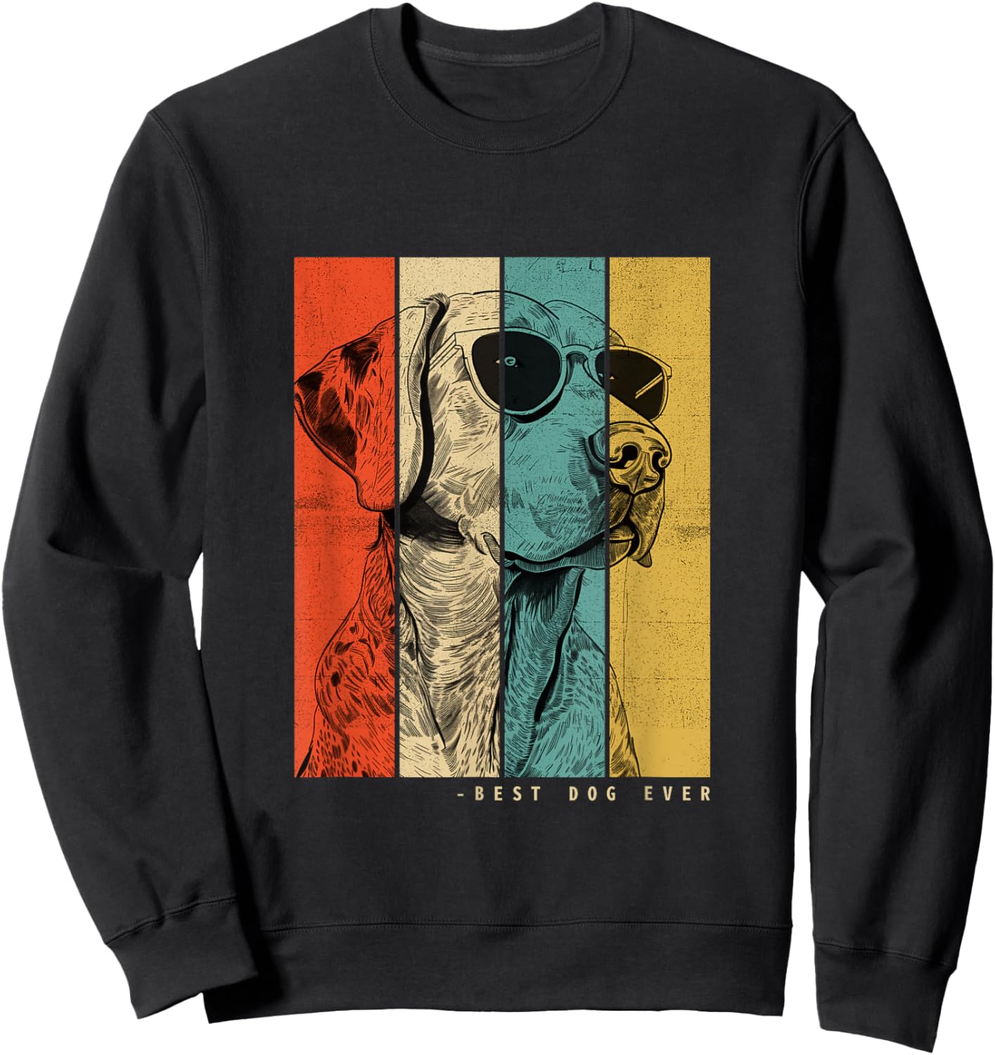 Vintage Catahoula Leopard Dog Mom Dad Kids Men Women Sweatshirt - Sweatshirt | Black