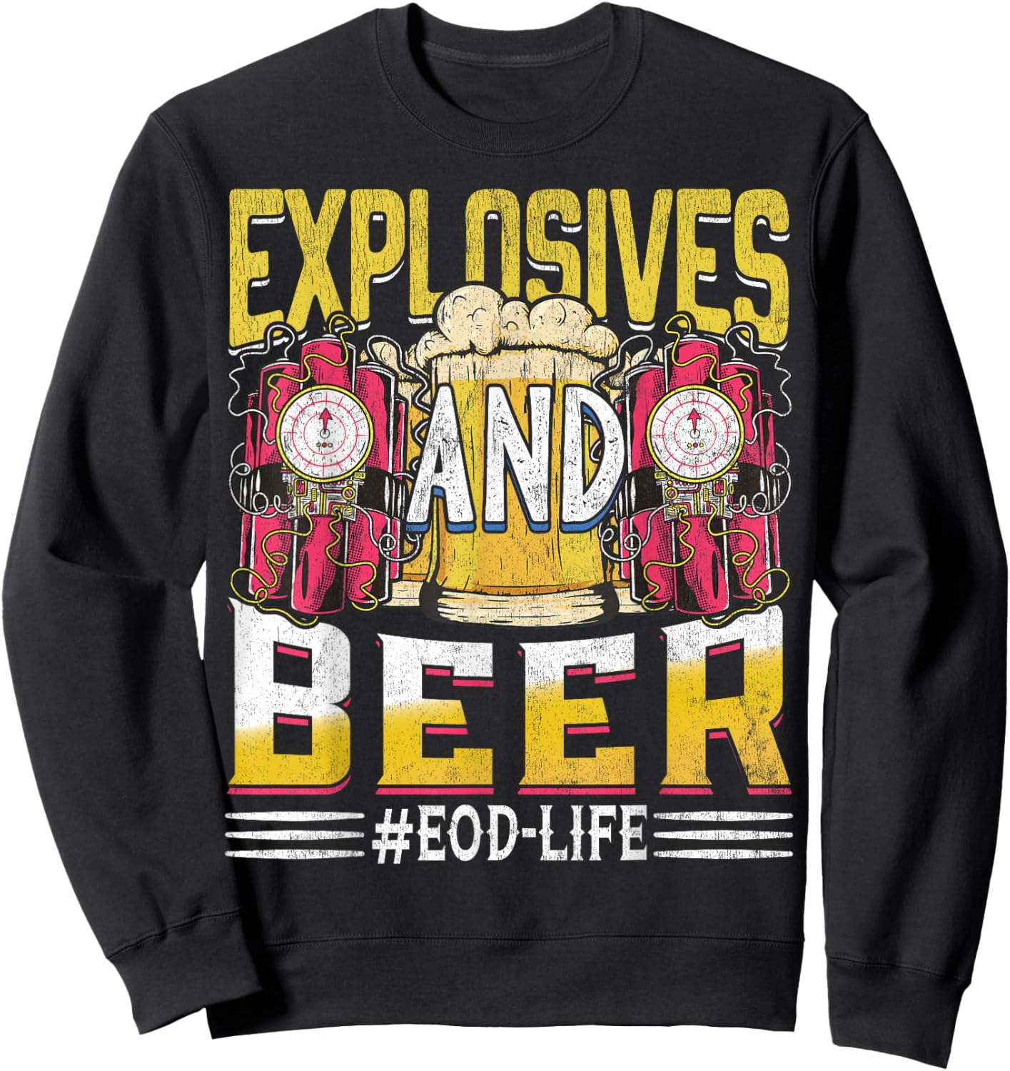 EOD Army Explosives Expert - Bomb Disposal Squad EOD Tech Sweatshirt - Sweatshirt | Black