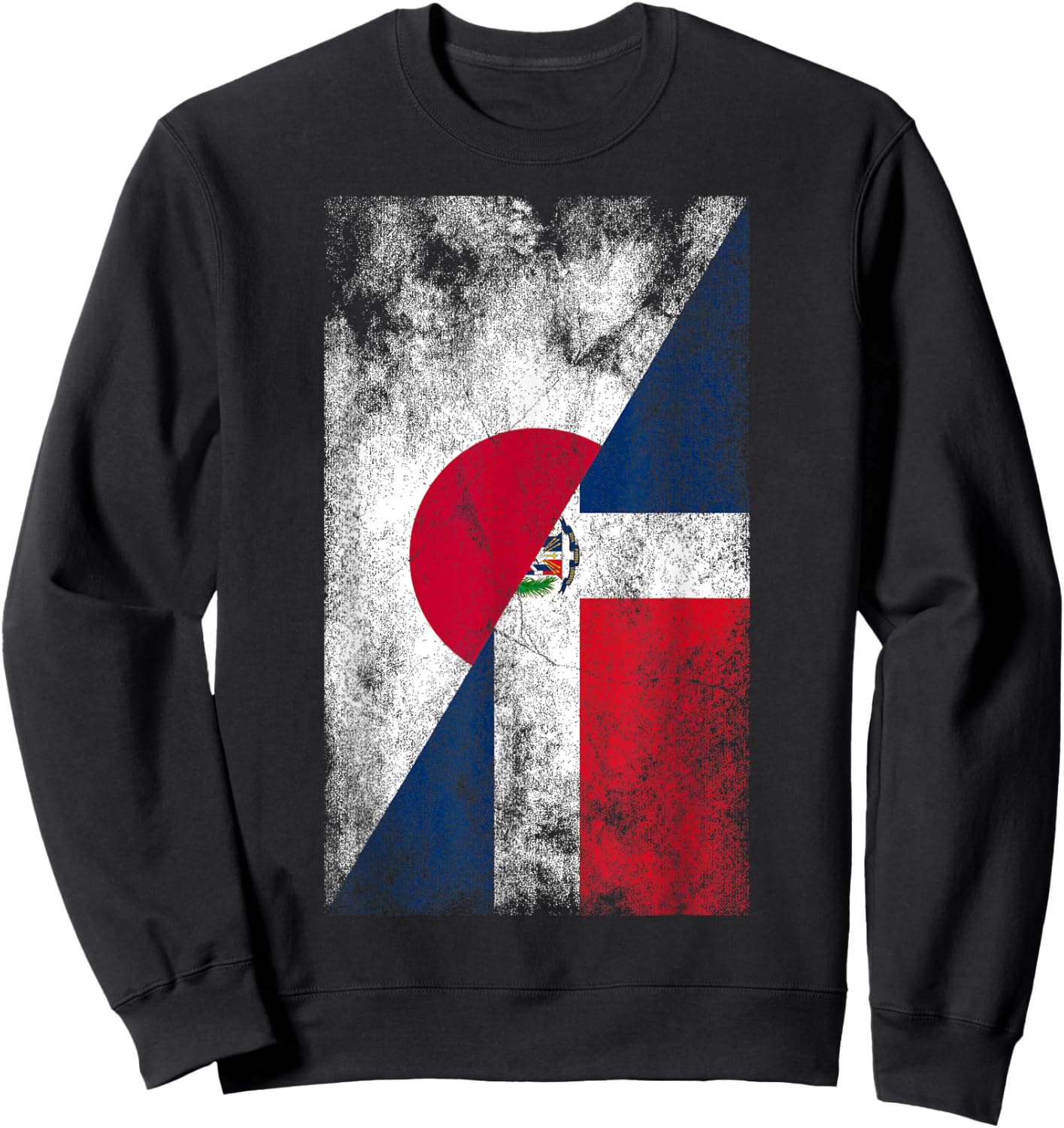 Japan Dominican Republic Flags - Japanese Dominican Sweatshirt - Sweatshirt | Black