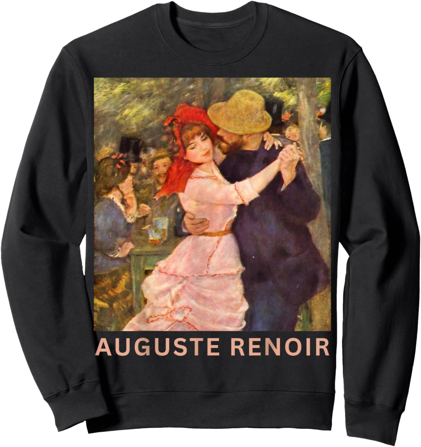 Pierre-Auguste Renoir Dance at Bougival Poster Vintage Sweatshirt - Sweatshirt | Black