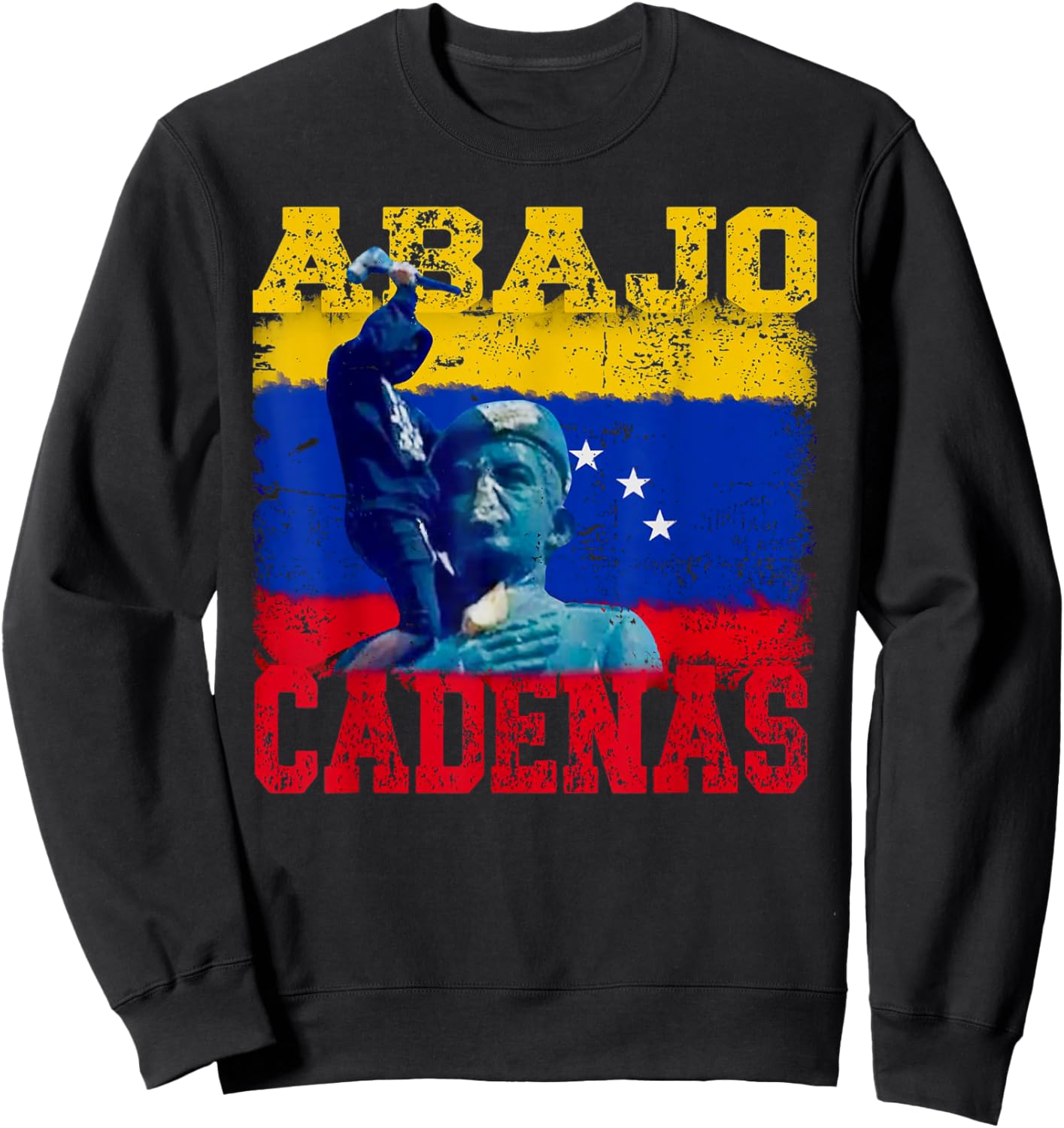 Abajo Cadenas Venezuela Sweatshirt - Sweatshirt | Black