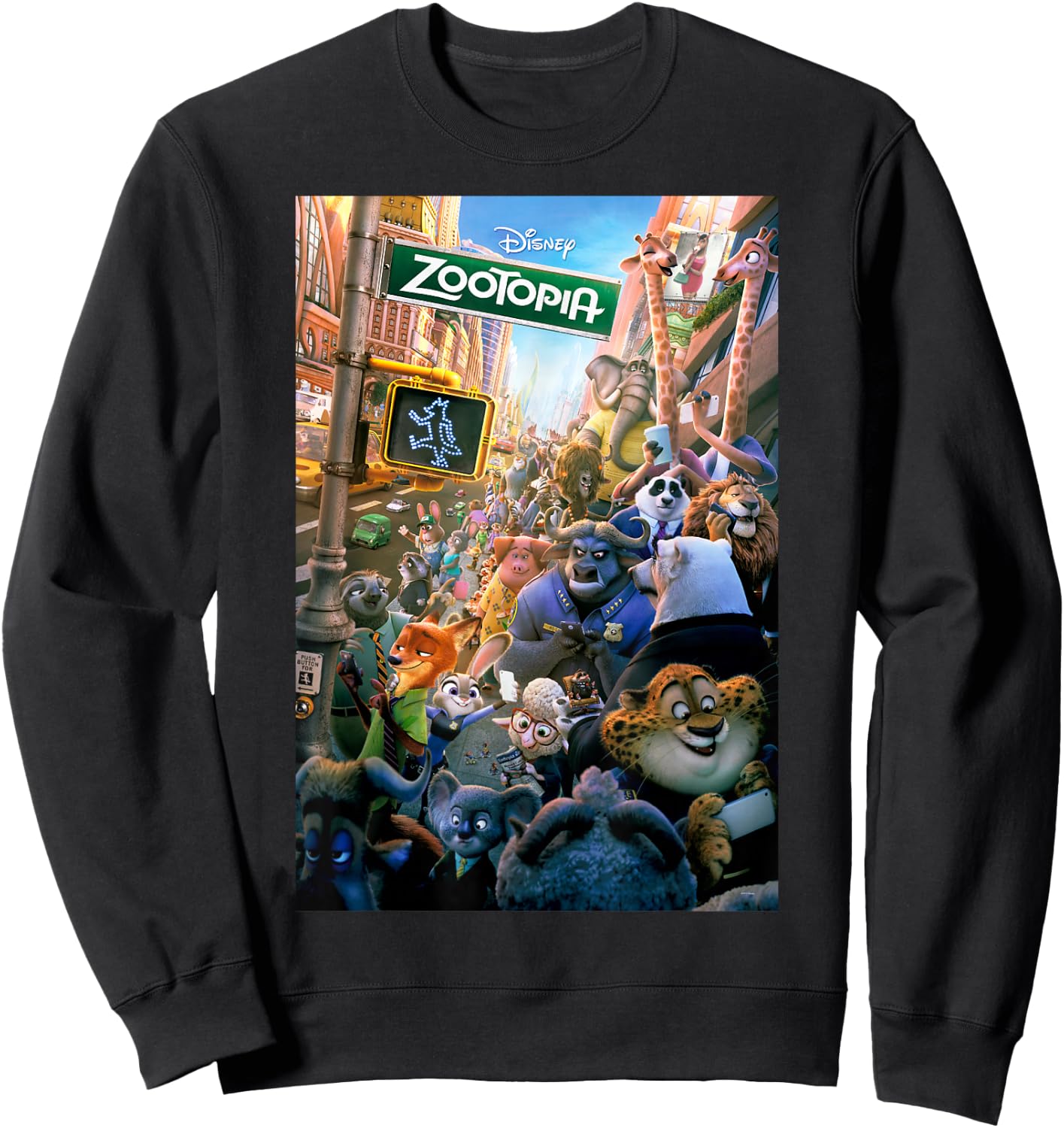 Disney Zootopia Poster Sweatshirt - Sweatshirt | Black