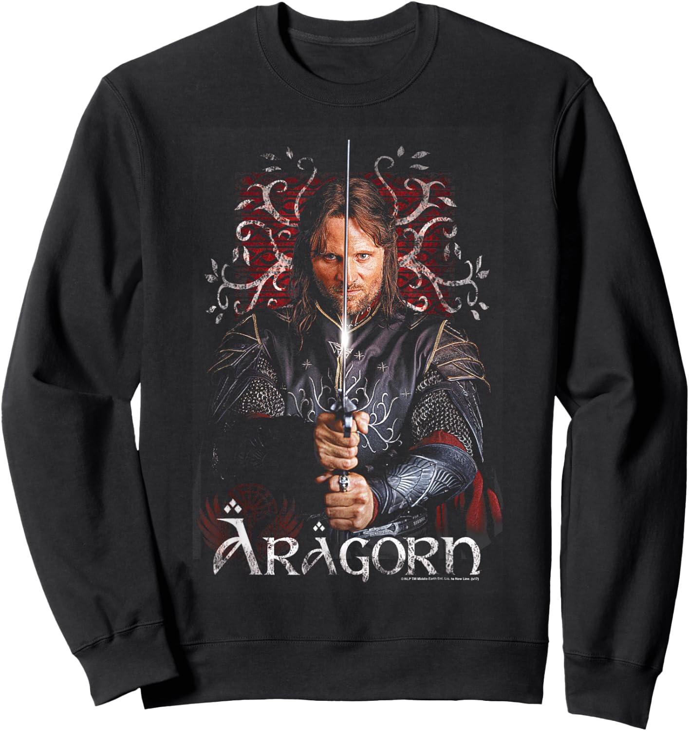 Lord of The Rings Aragorn Sweatshirt - Sweatshirt | Black
